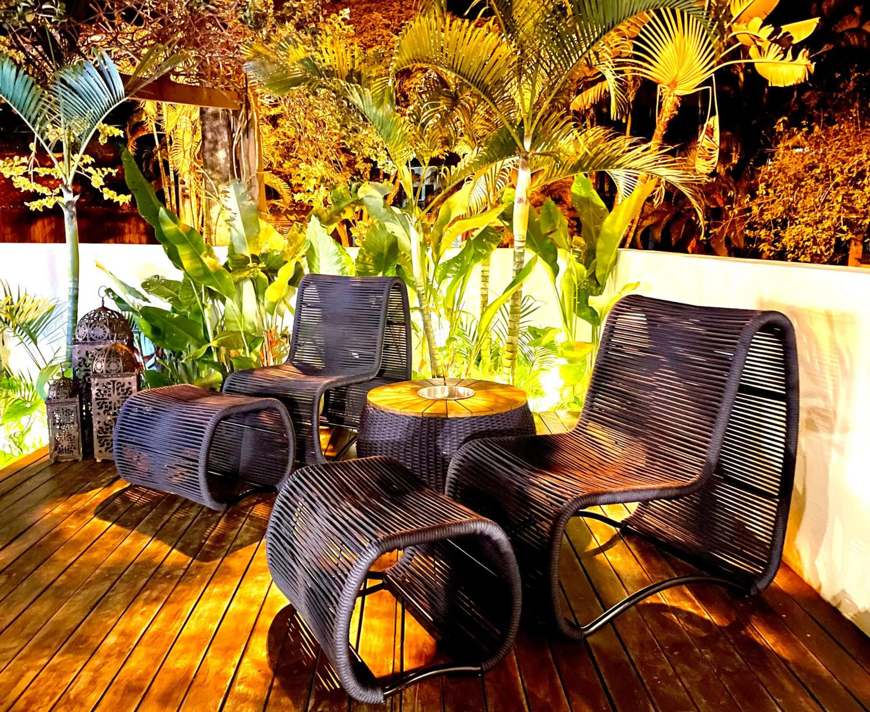 Seating area in Pousada Abaré