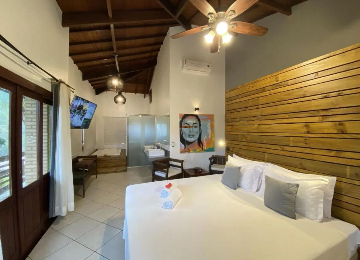 Bed in Pousada Abaré