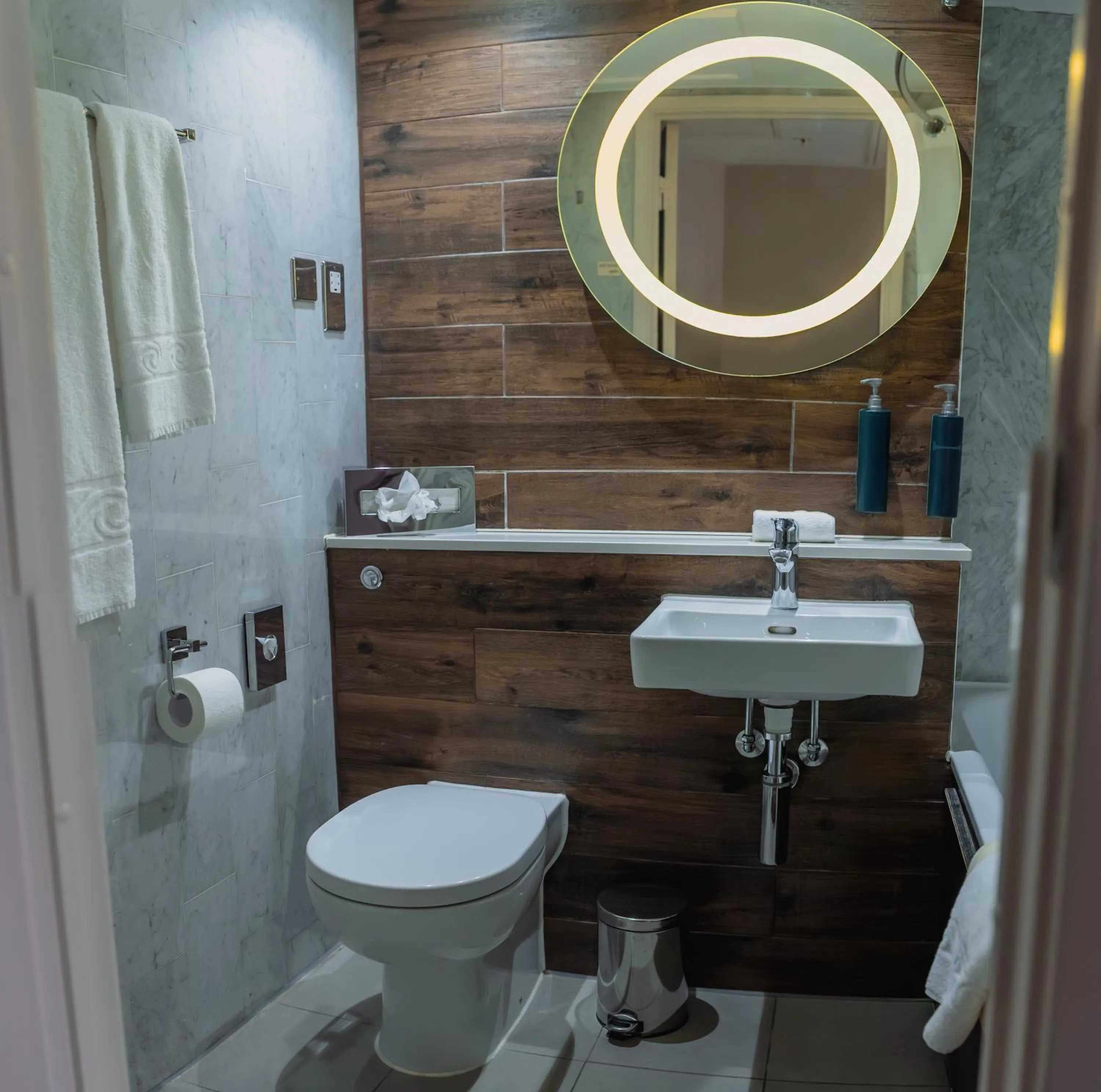 Bathroom in a&o London Docklands Riverside