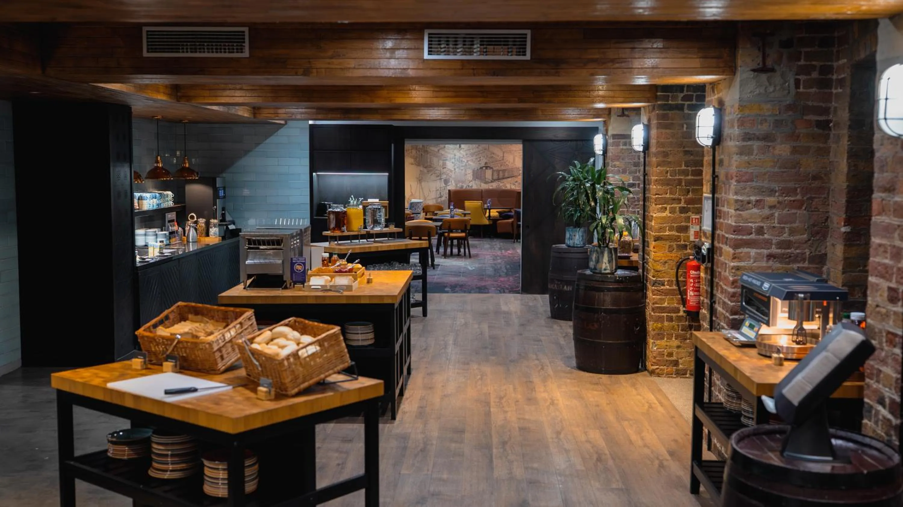 Breakfast in a&o London Docklands Riverside