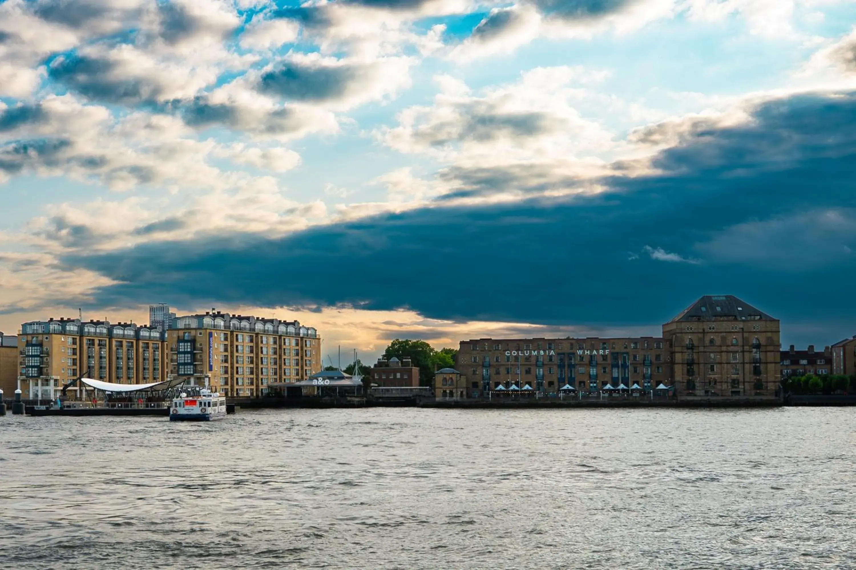 River view in a&o London Docklands Riverside River view in a&o London Docklands Riverside
