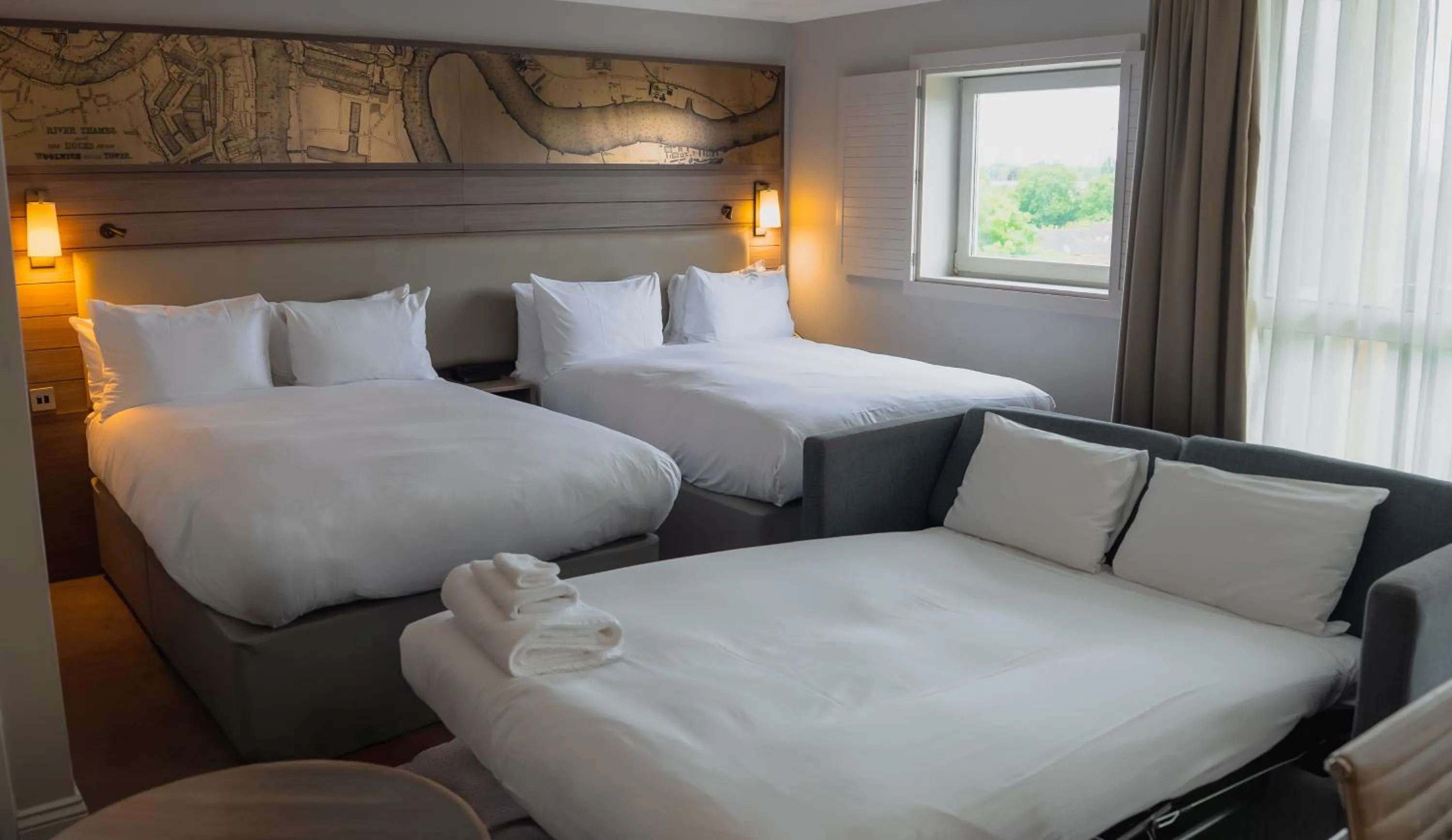 Bed in a&o London Docklands Riverside