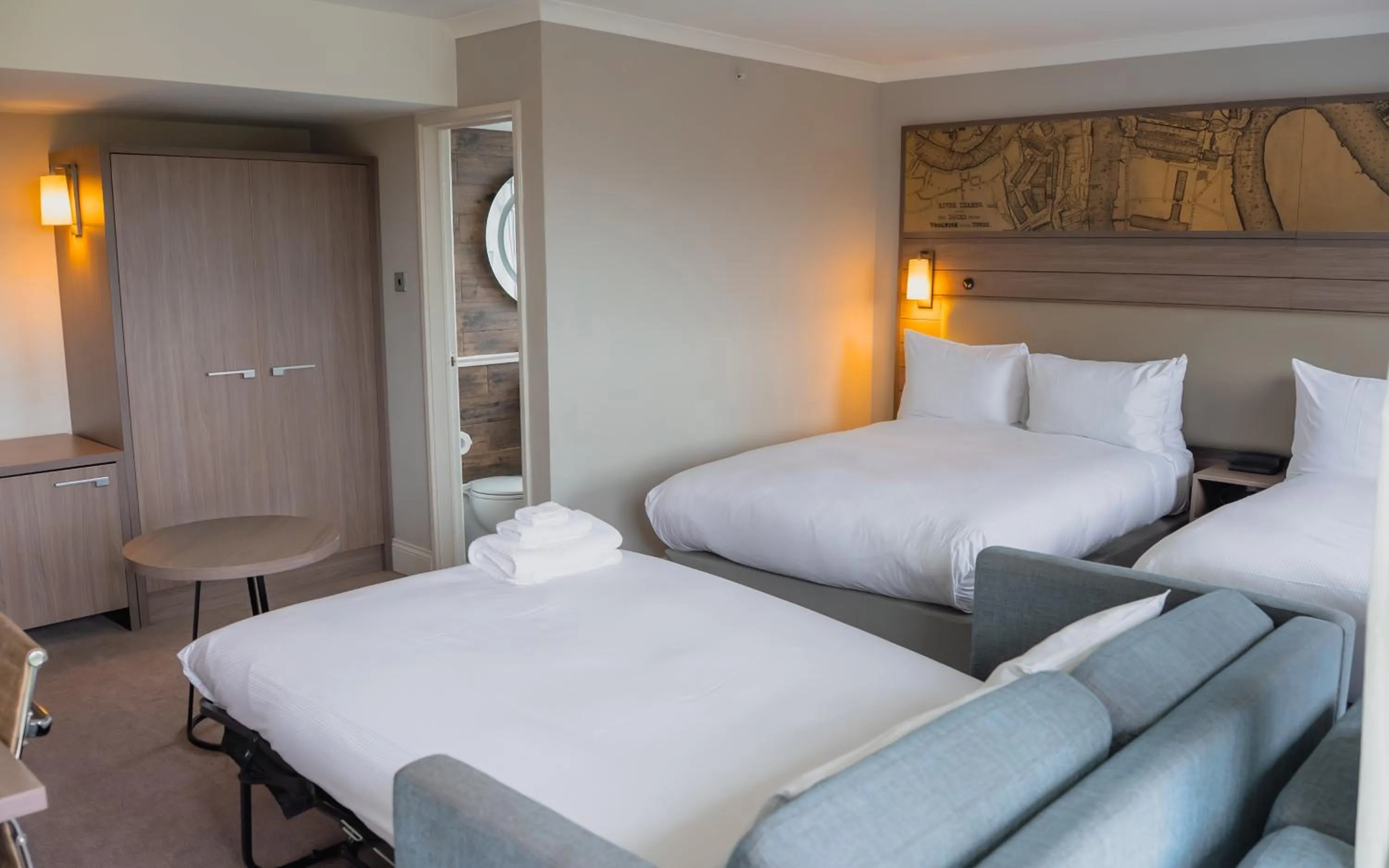 Bed in a&o London Docklands Riverside