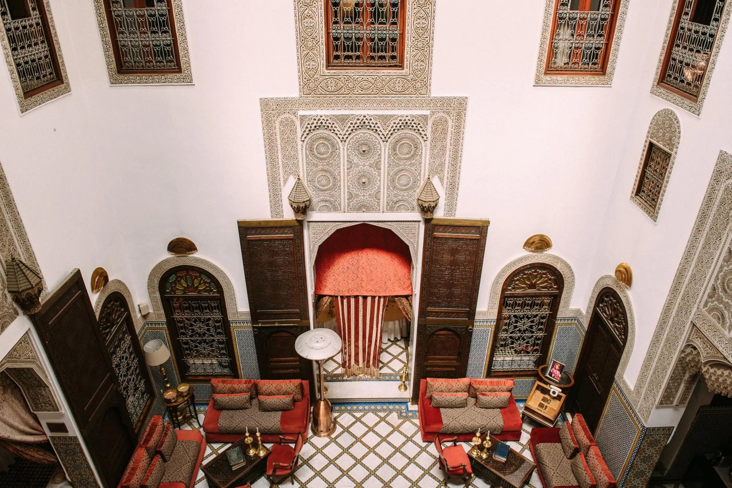 Patio in La Maison Bleue Batha