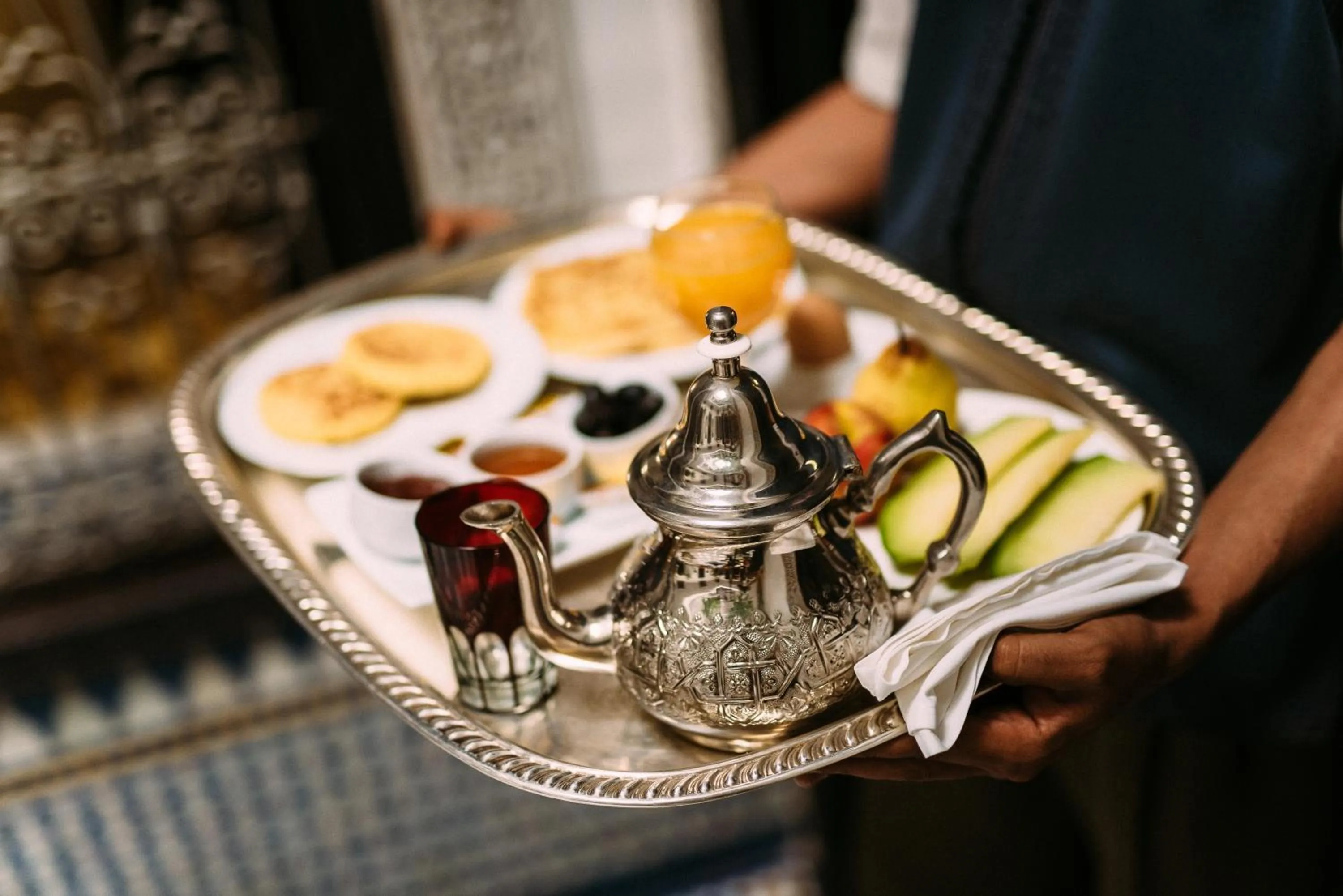 Food and drinks in La Maison Bleue Batha