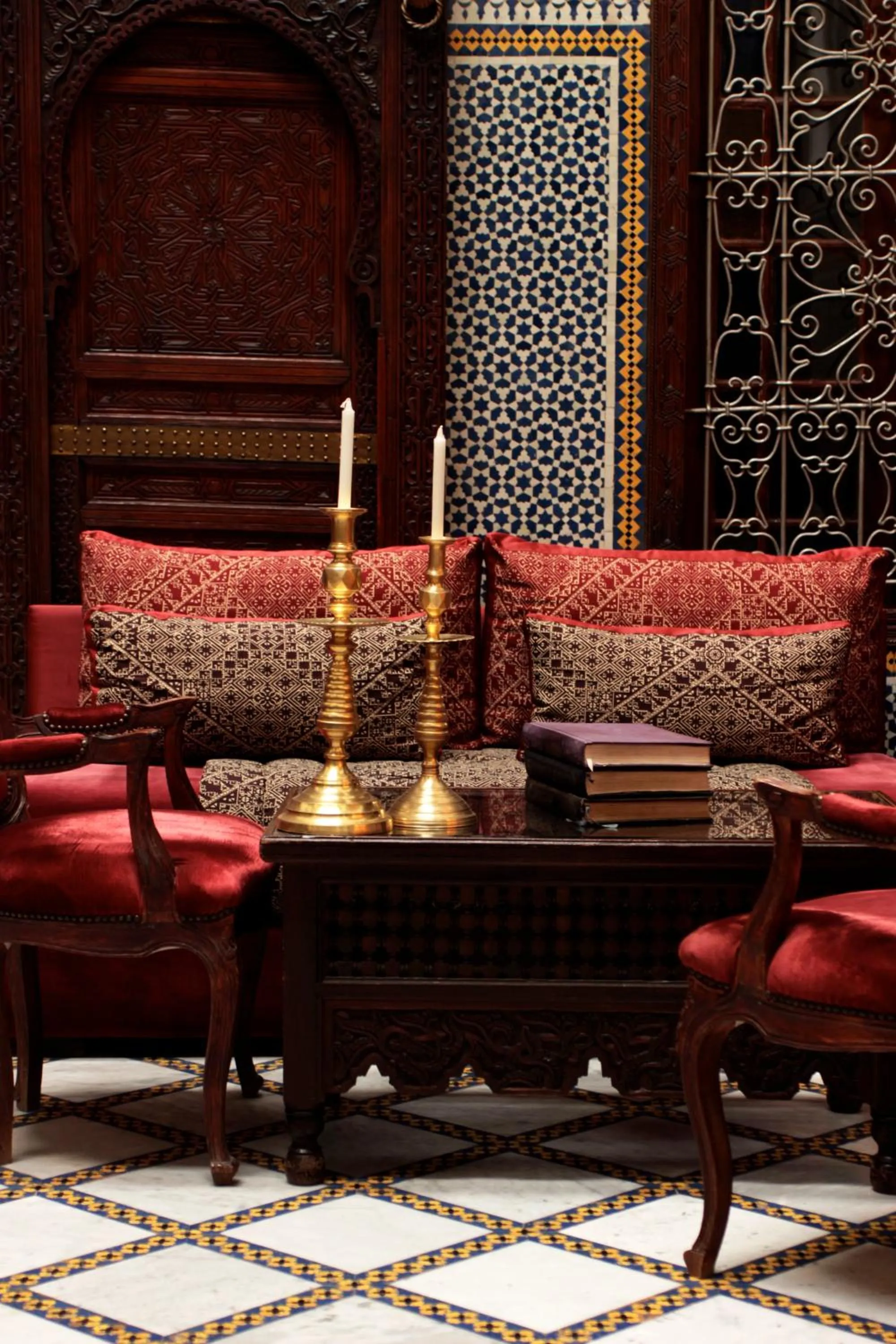 Living room in La Maison Bleue Batha