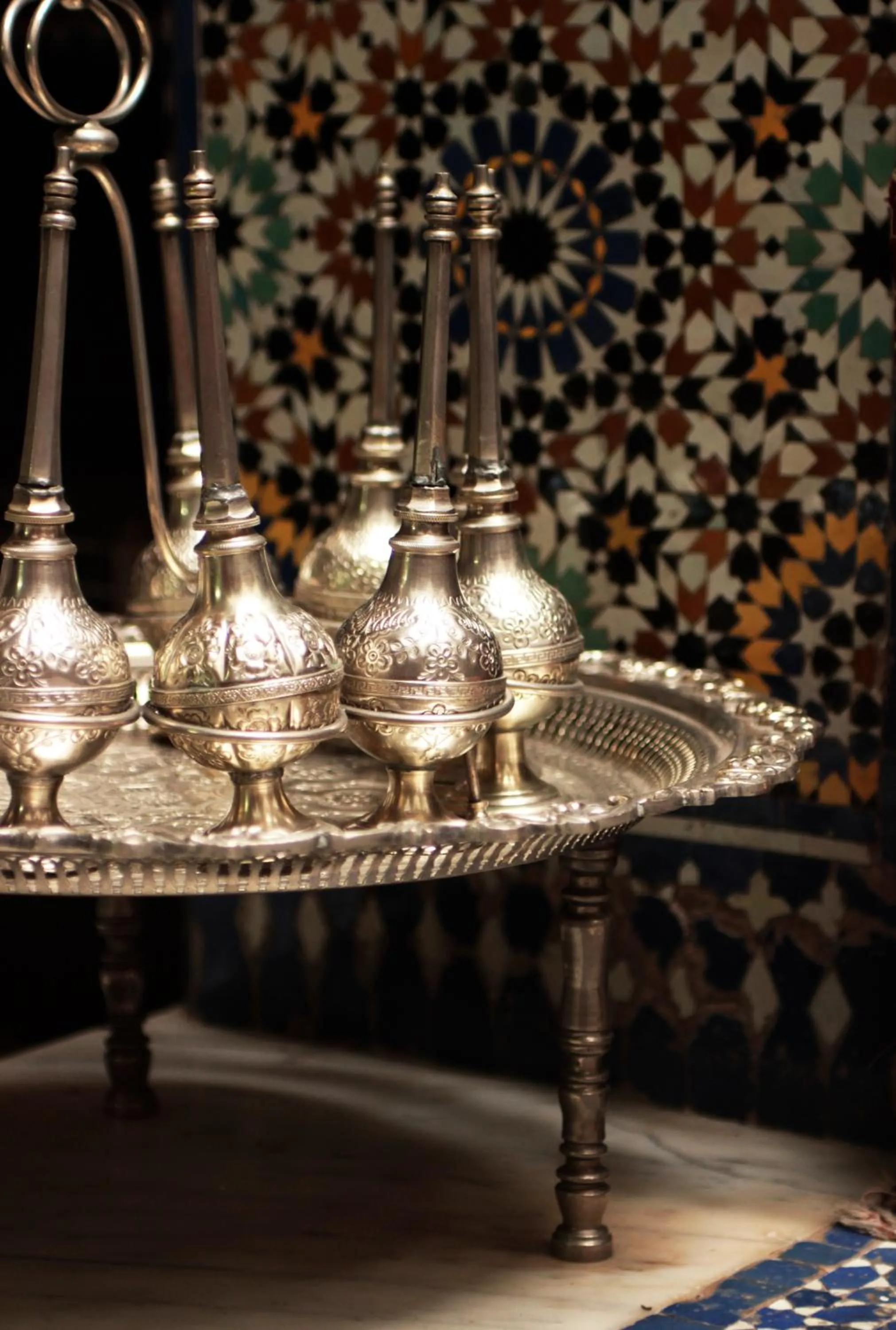 Decorative detail in La Maison Bleue Batha