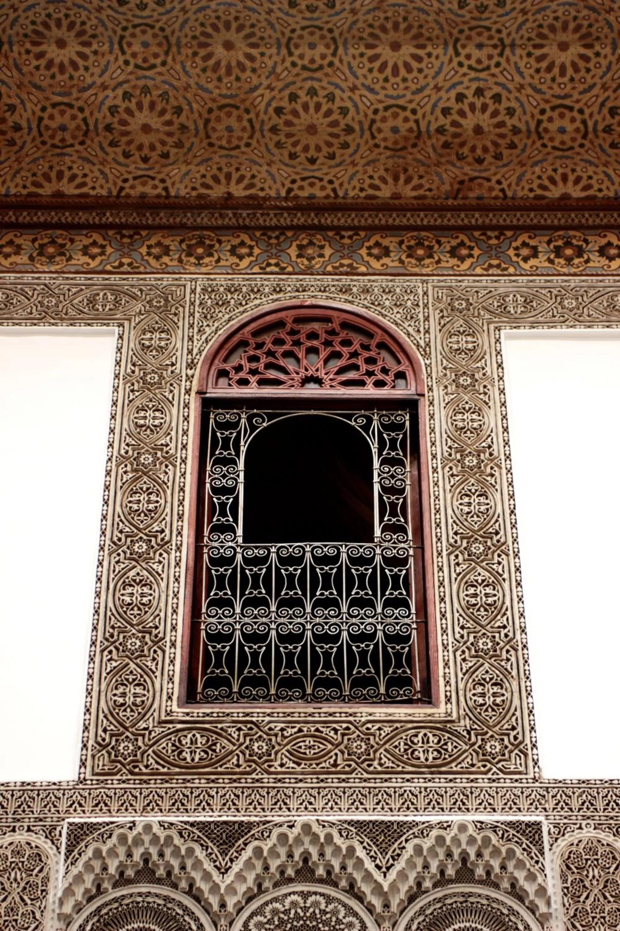 Decorative detail in La Maison Bleue Batha