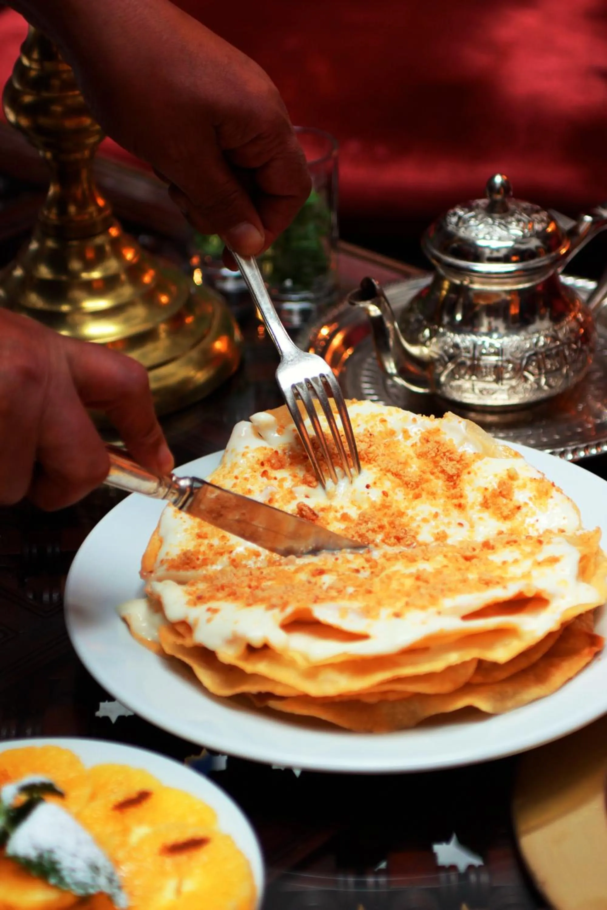 Food and drinks in La Maison Bleue Batha