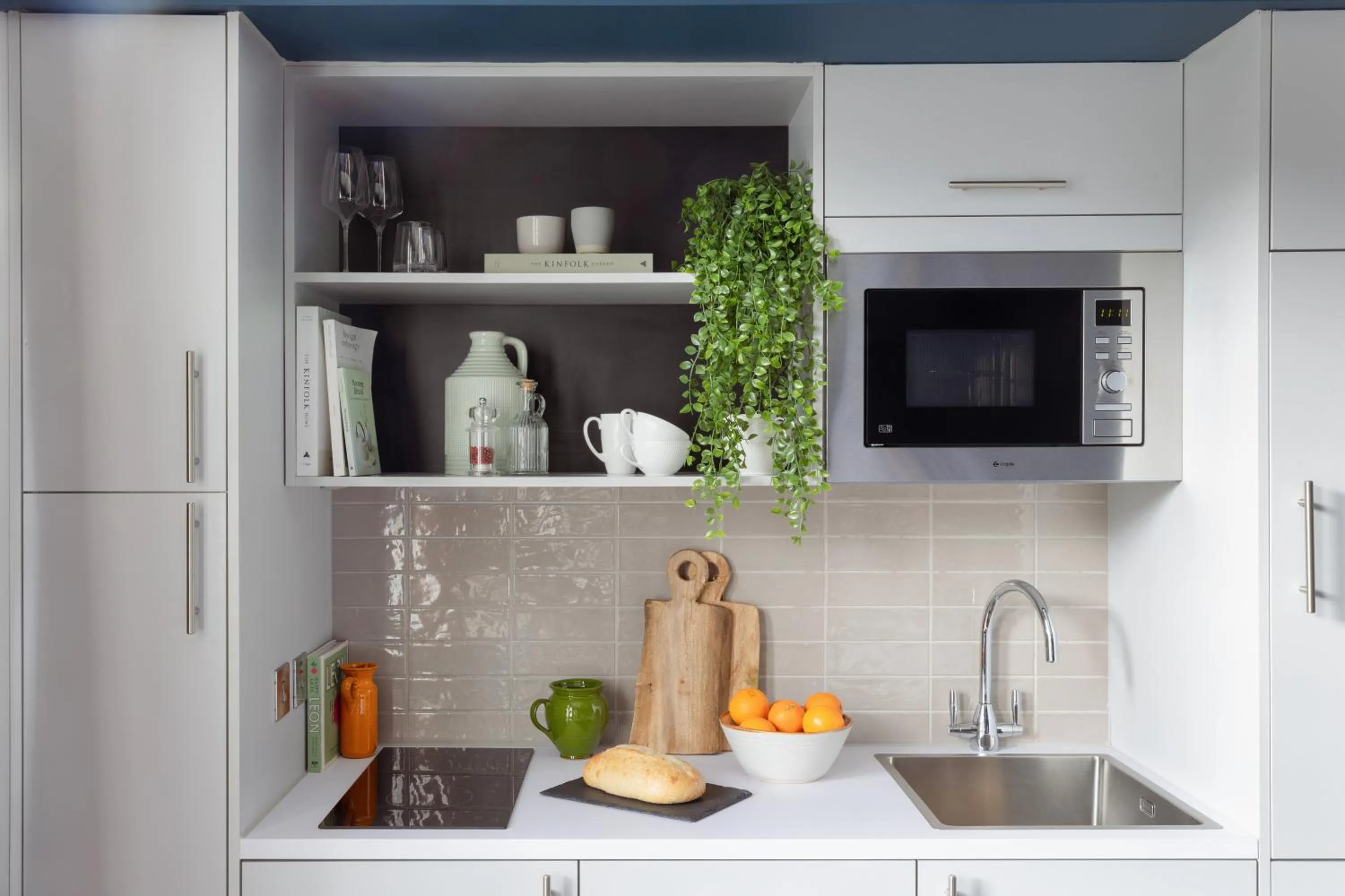 Kitchen or kitchenette in Heeton Concept Aparthotel Edinburgh Queen Street