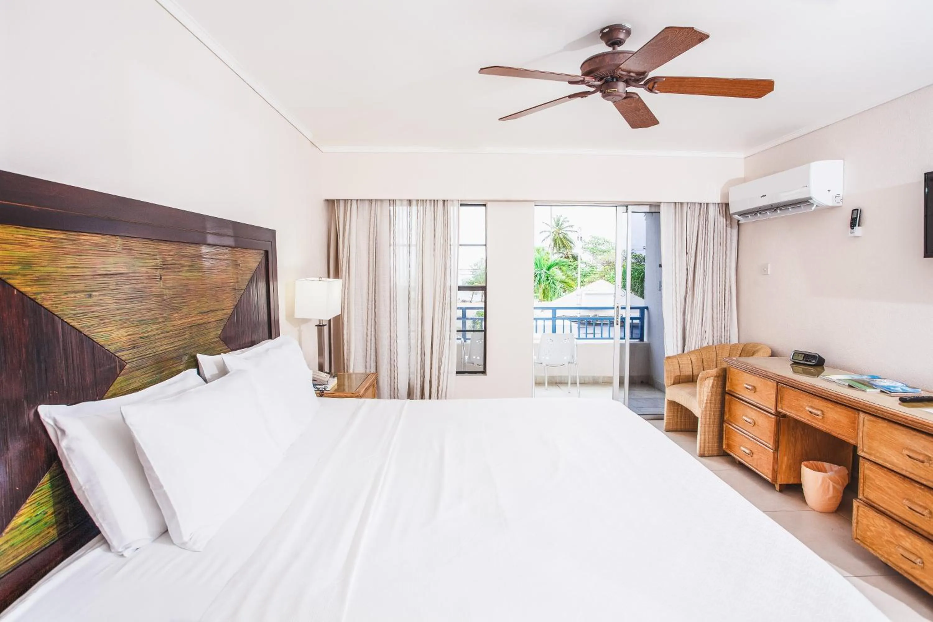 Bed in Blue Horizon Hotel