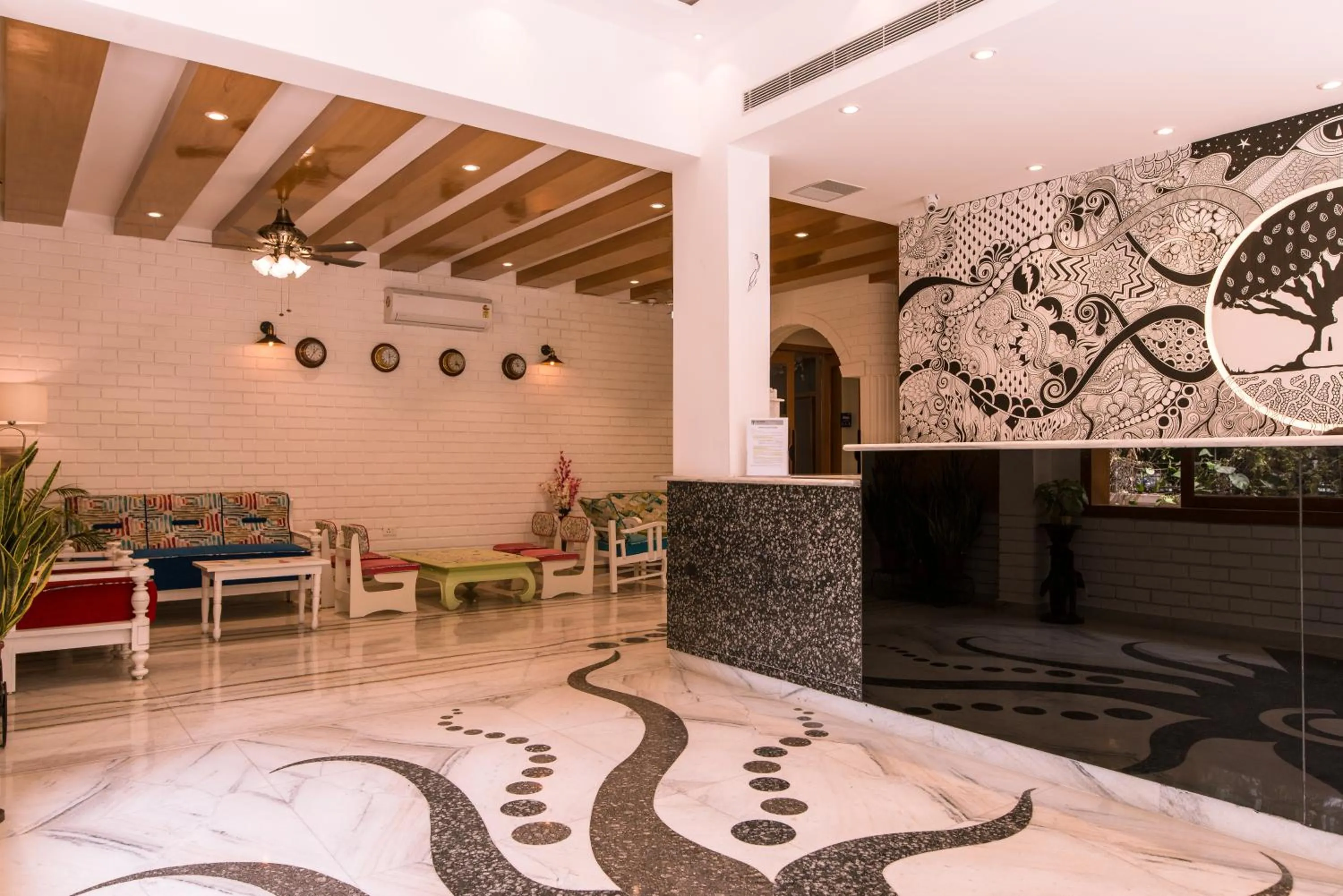 Lobby or reception in Hotel Buddha