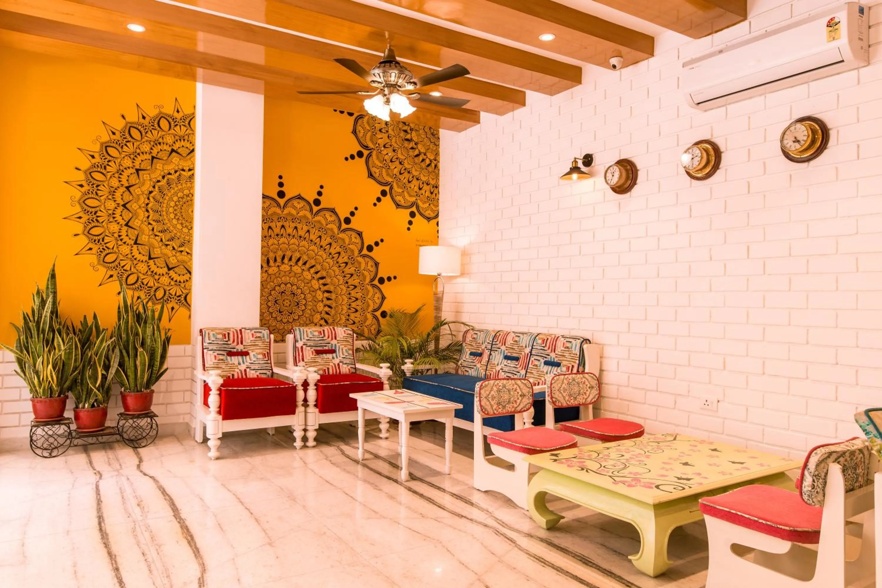 Seating area in Hotel Buddha