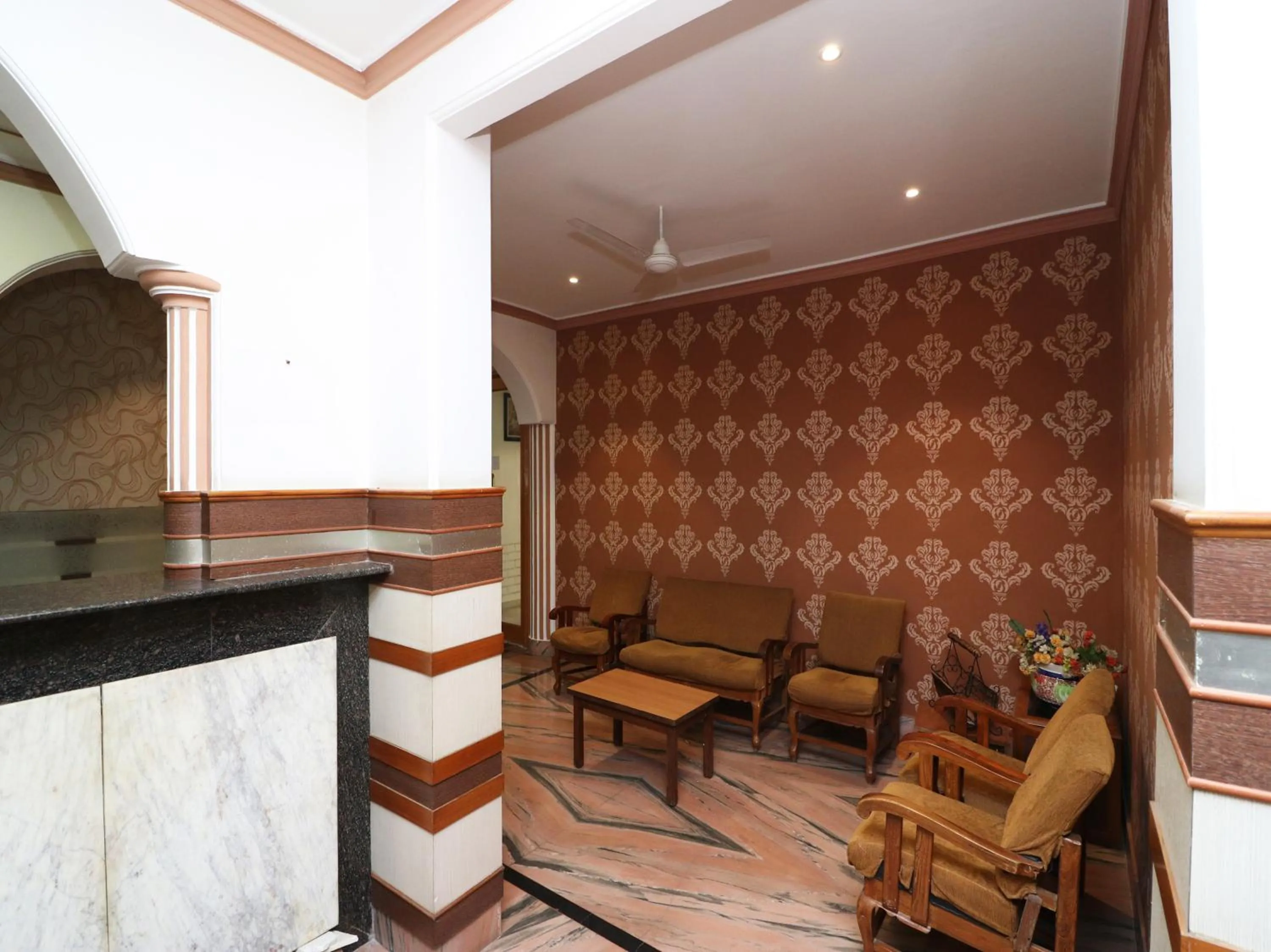 Seating area in Hotel Buddha