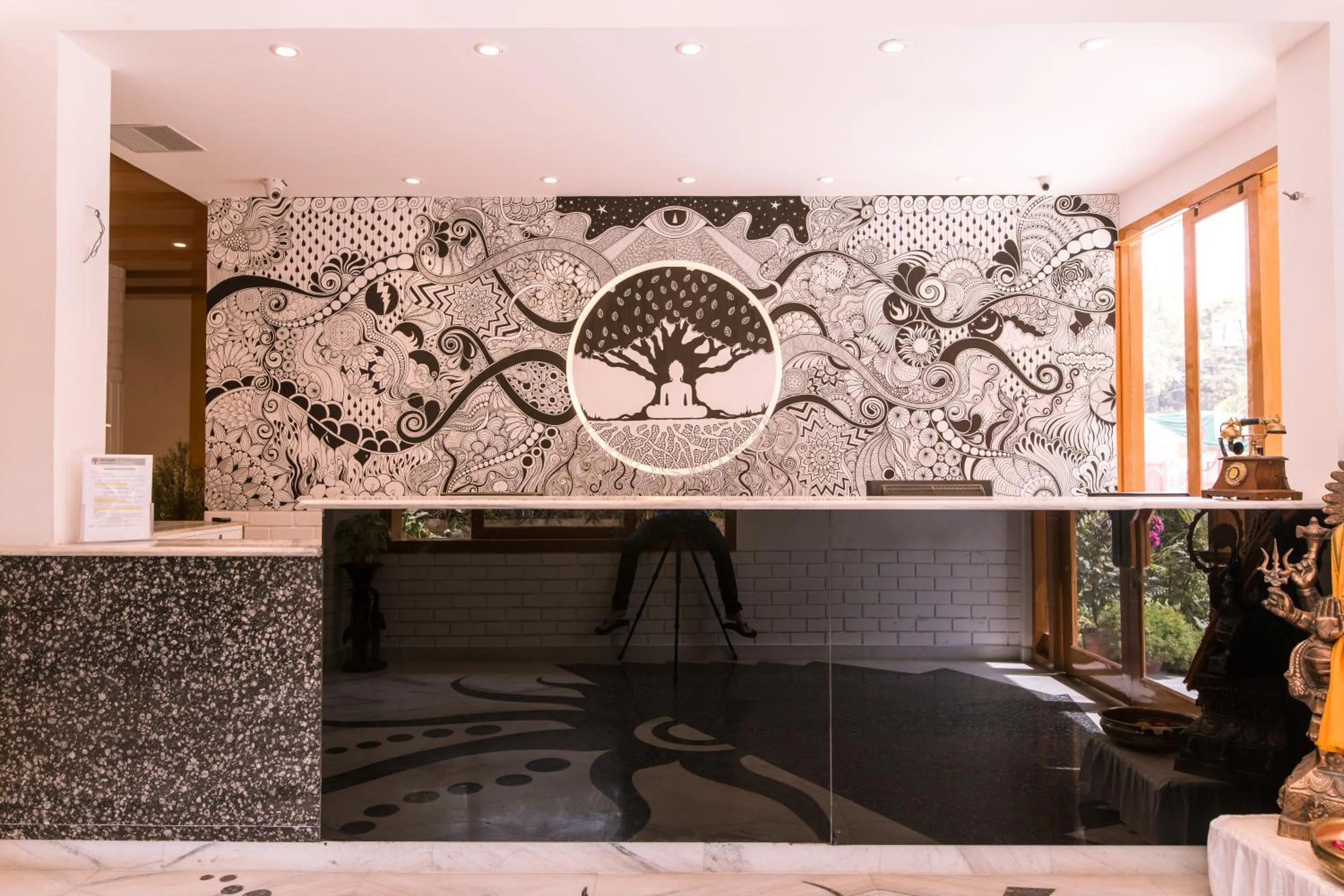 Lobby or reception in Hotel Buddha