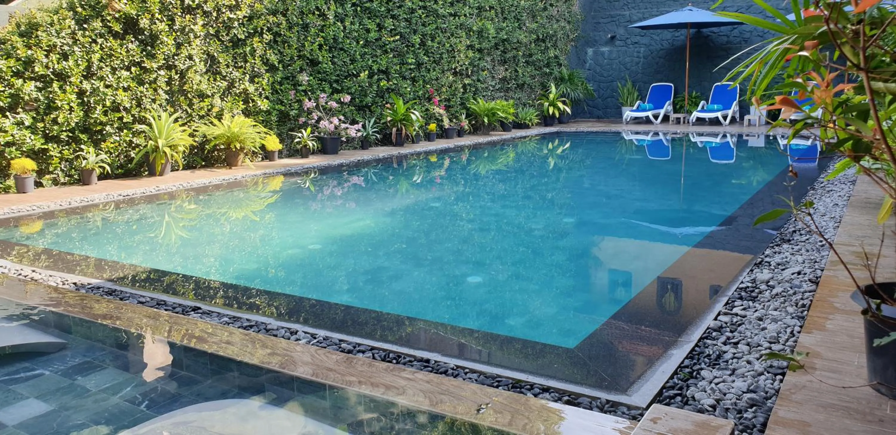 Swimming pool in Ridee Villa