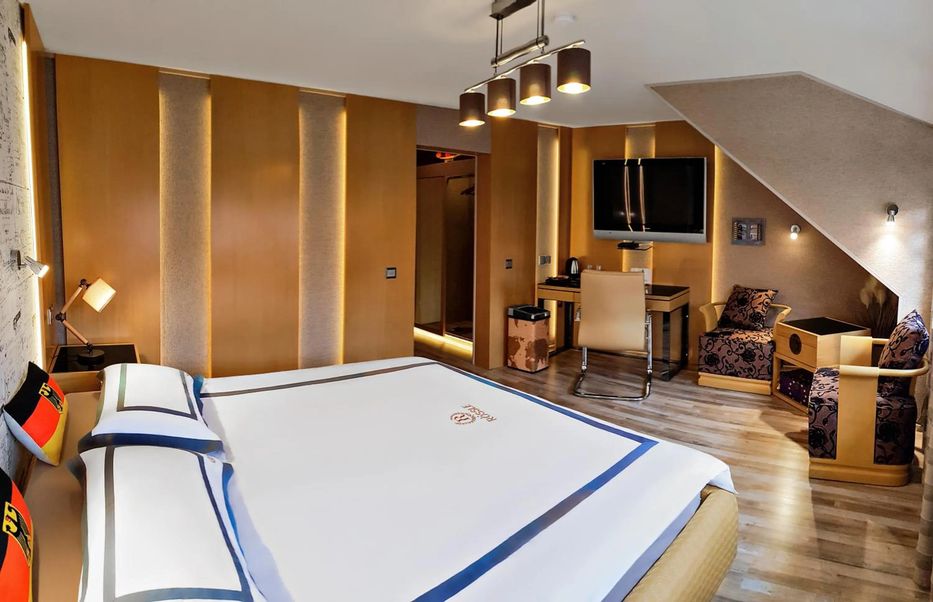 Bed in Hotel Rössle