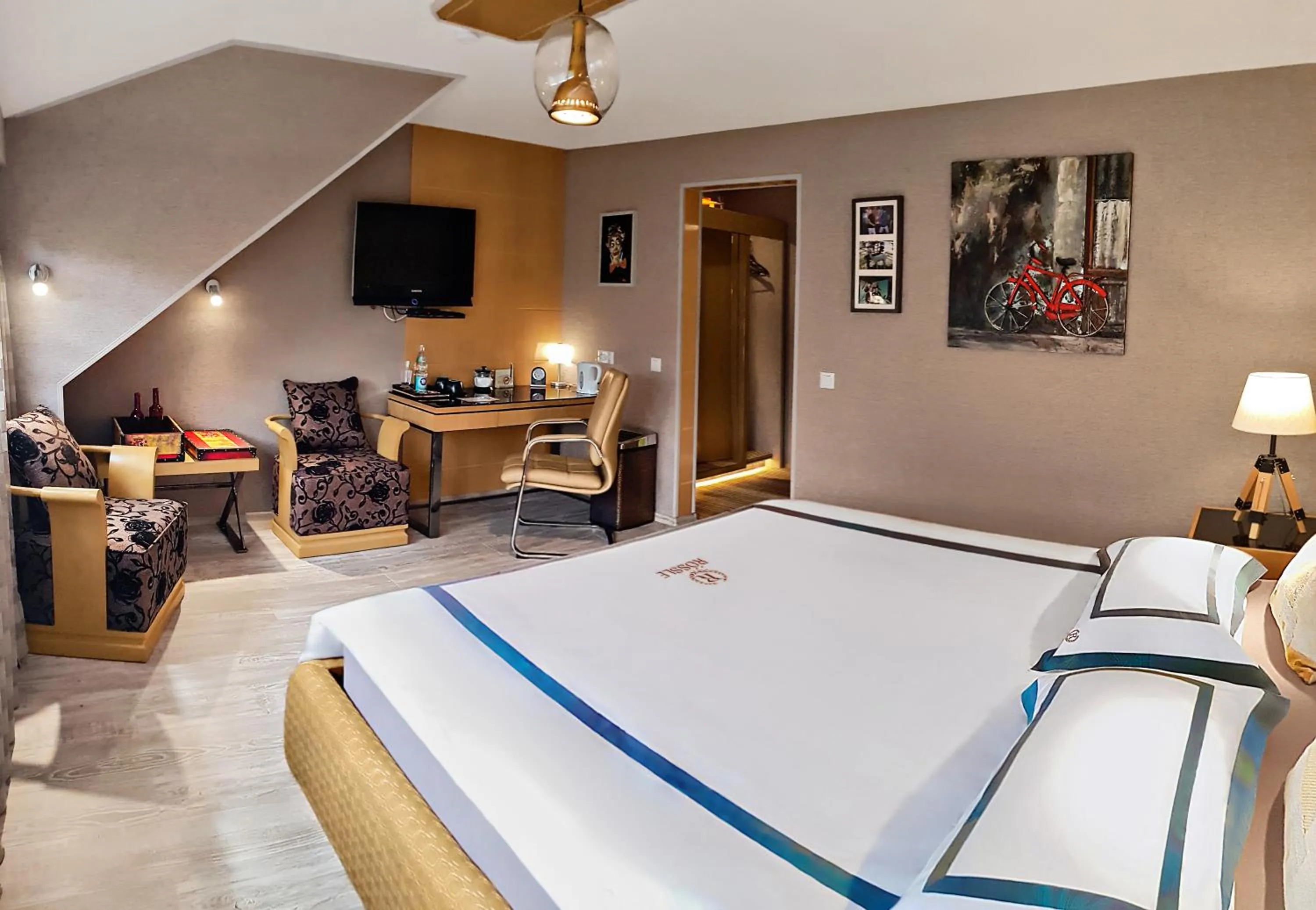 Bed in Hotel Rössle