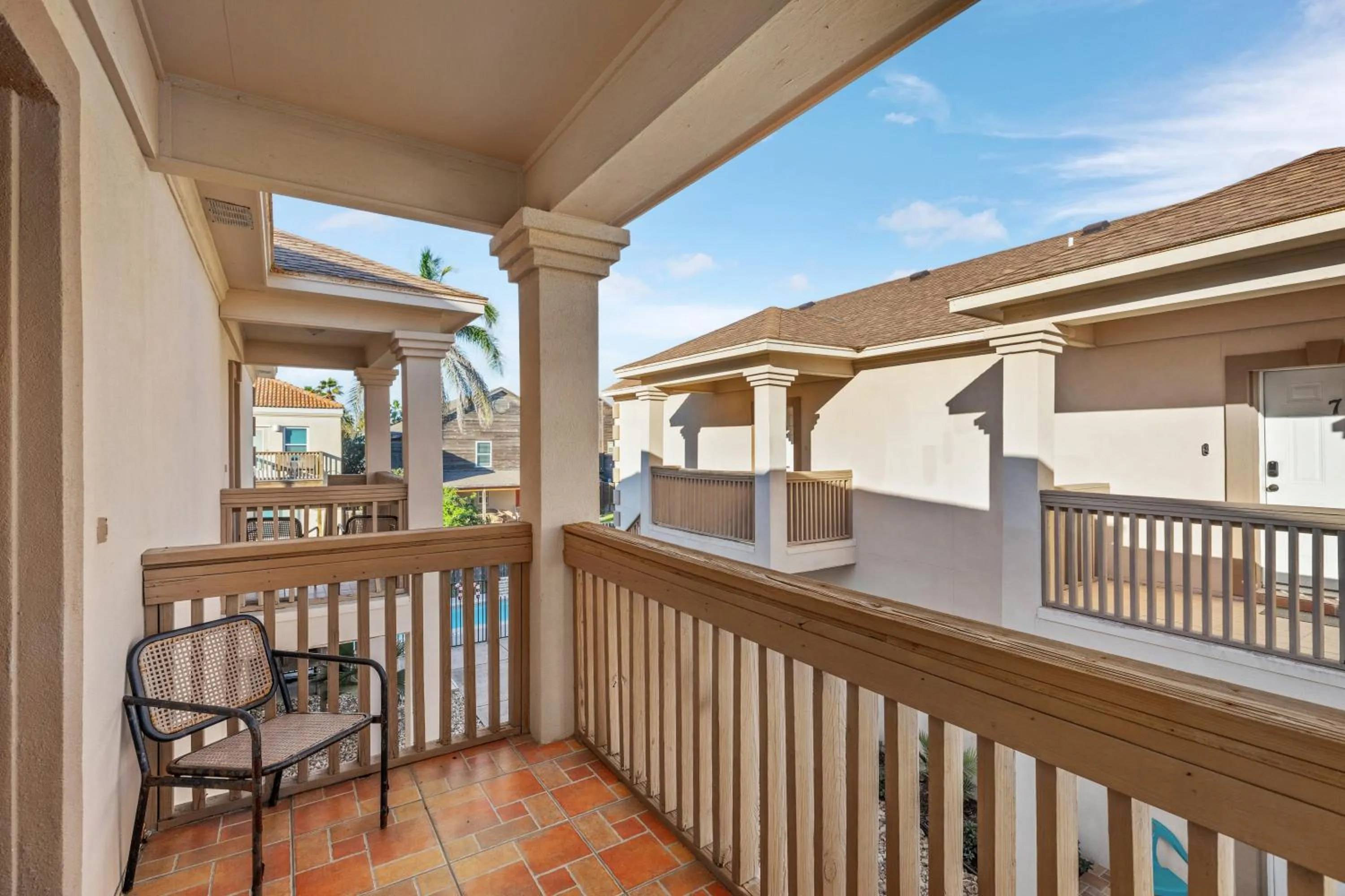 Balcony/Terrace in Mar y Sol Condo Unit #3