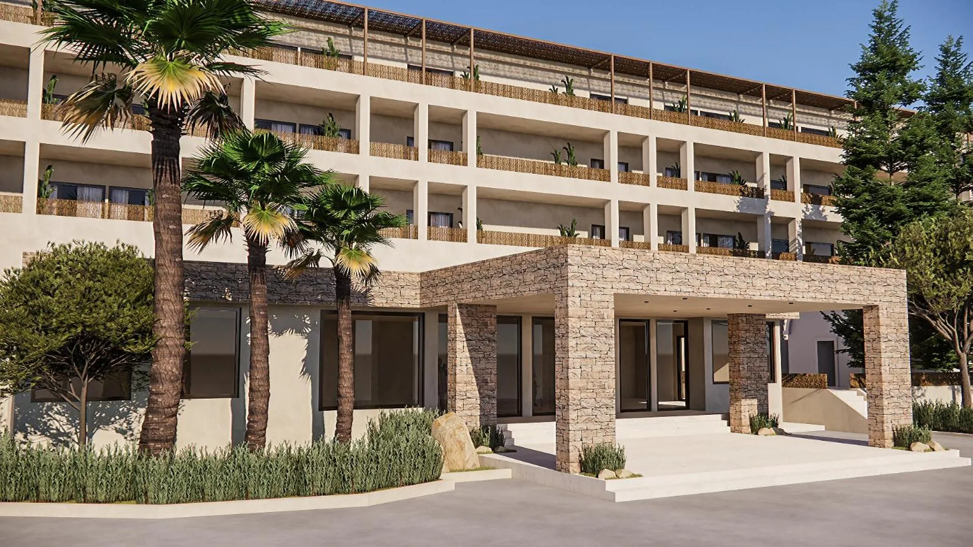 Facade/entrance in Serita Beach Hotel