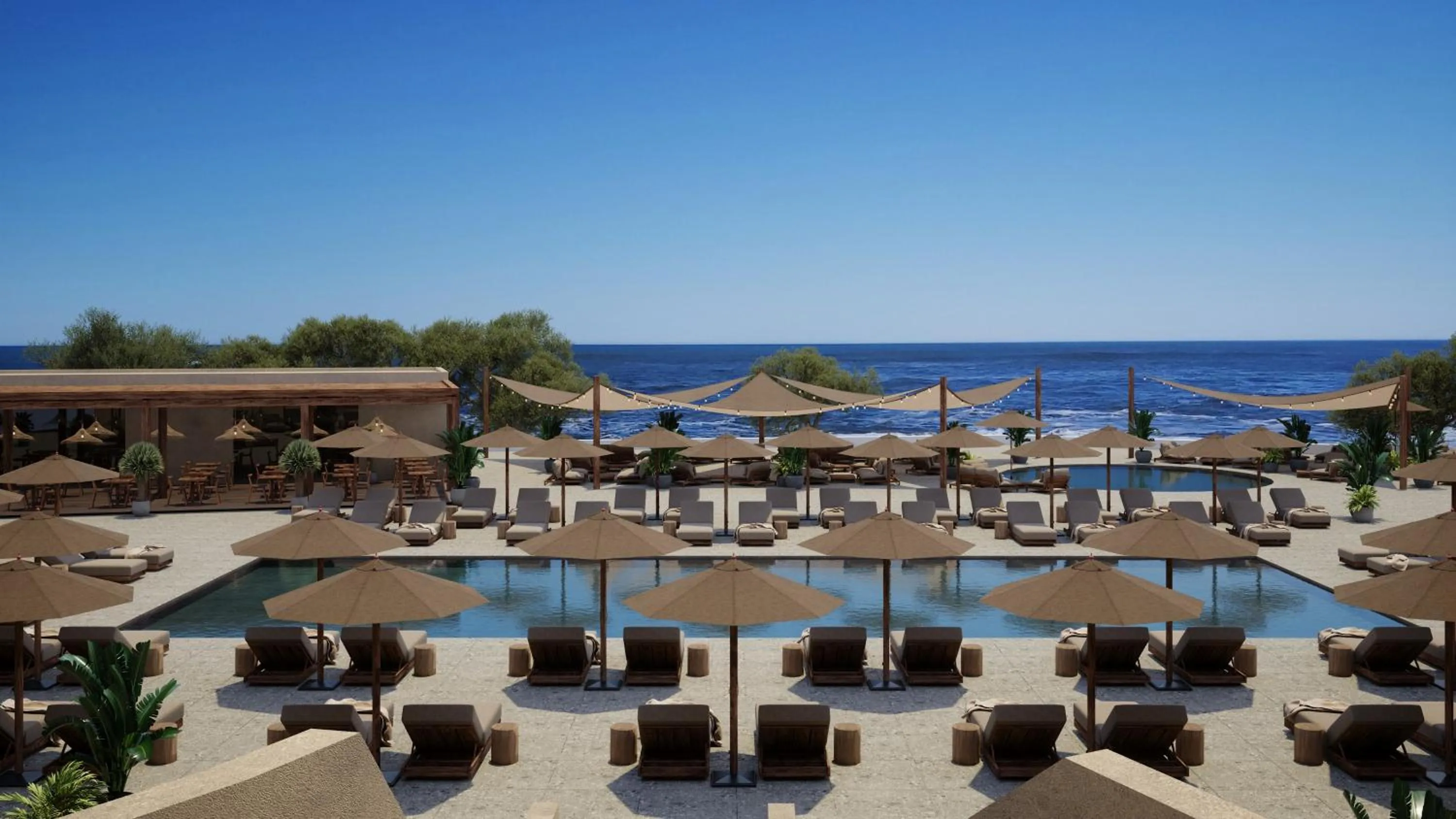 Swimming pool in Serita Beach Hotel