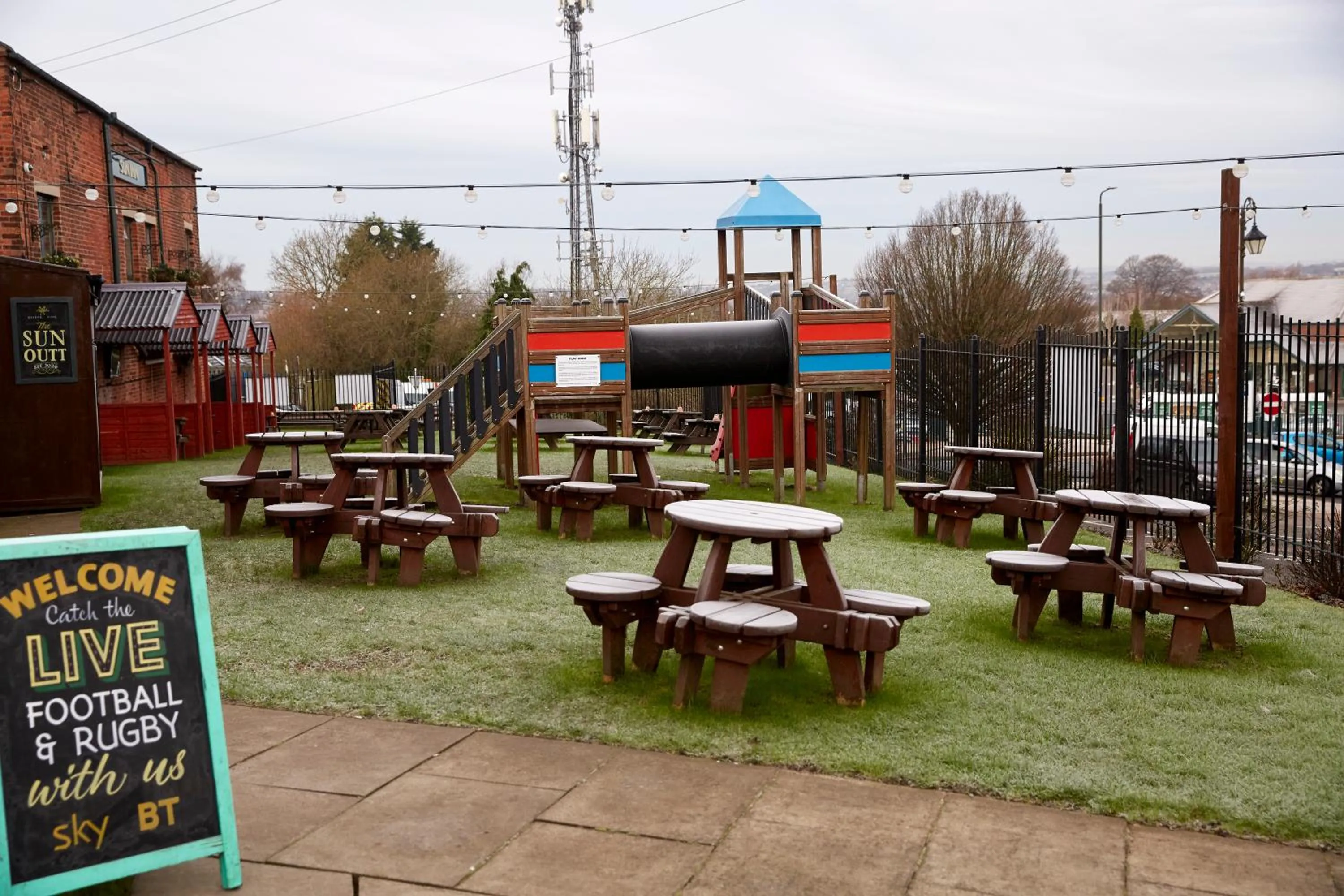 Children play ground in Sun Inn