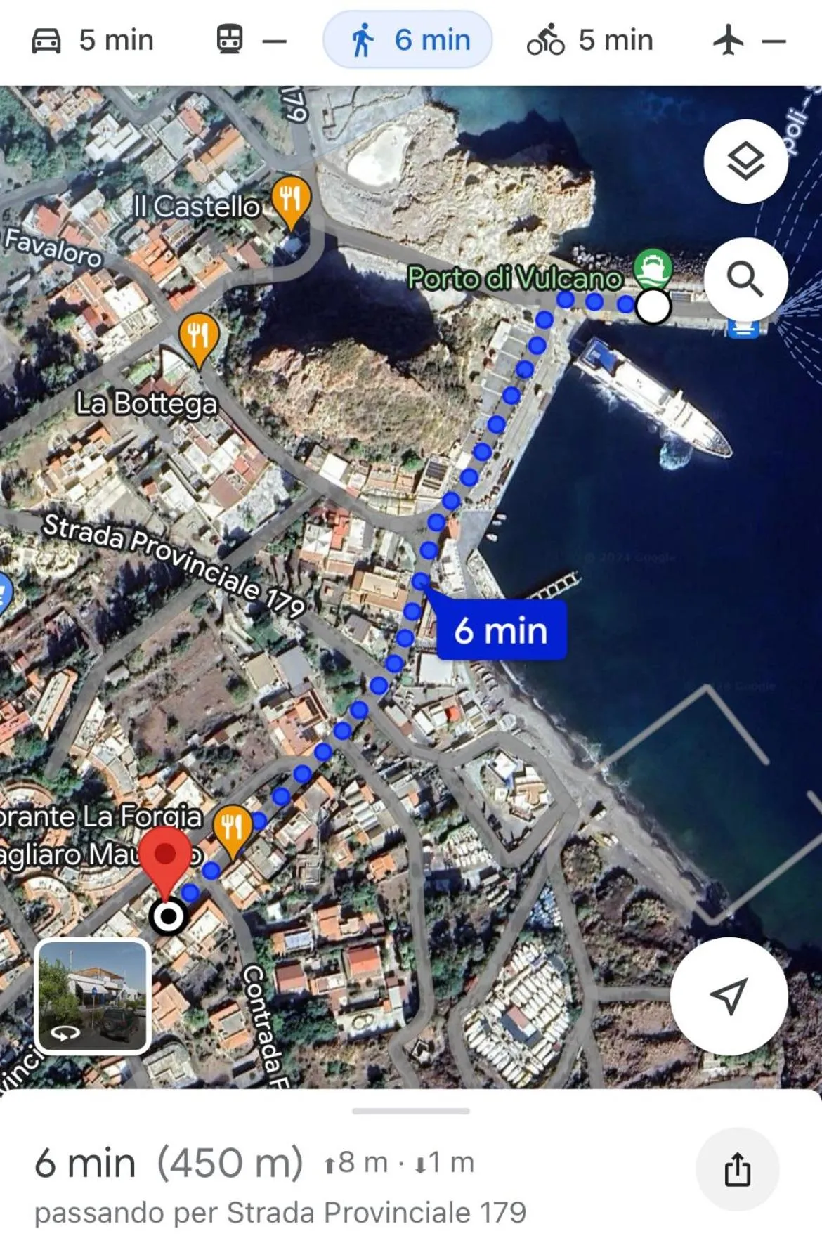 Text overlay in La Giara