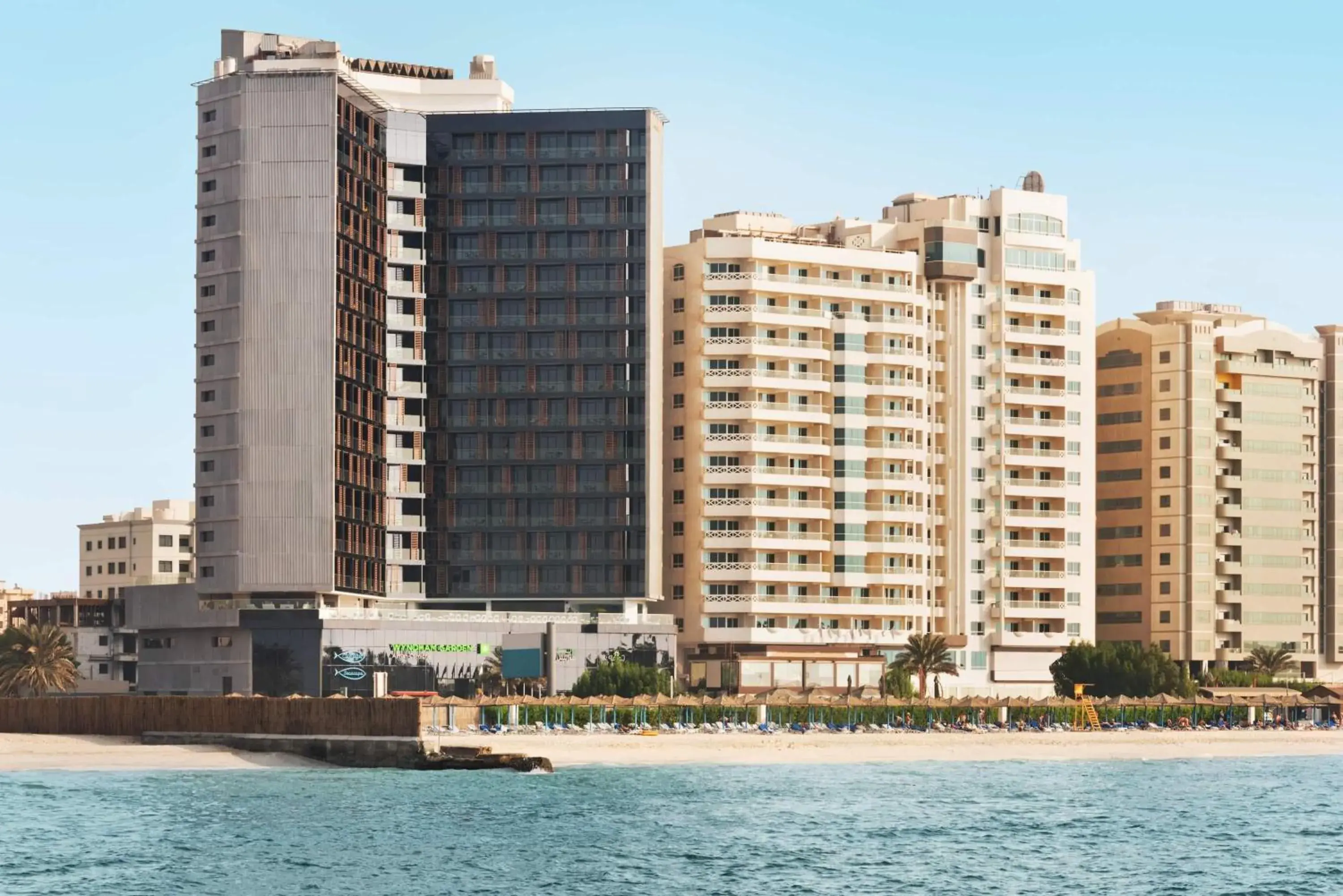 Property building in Wyndham Garden Ajman Corniche Property building in Wyndham Garden Ajman Corniche