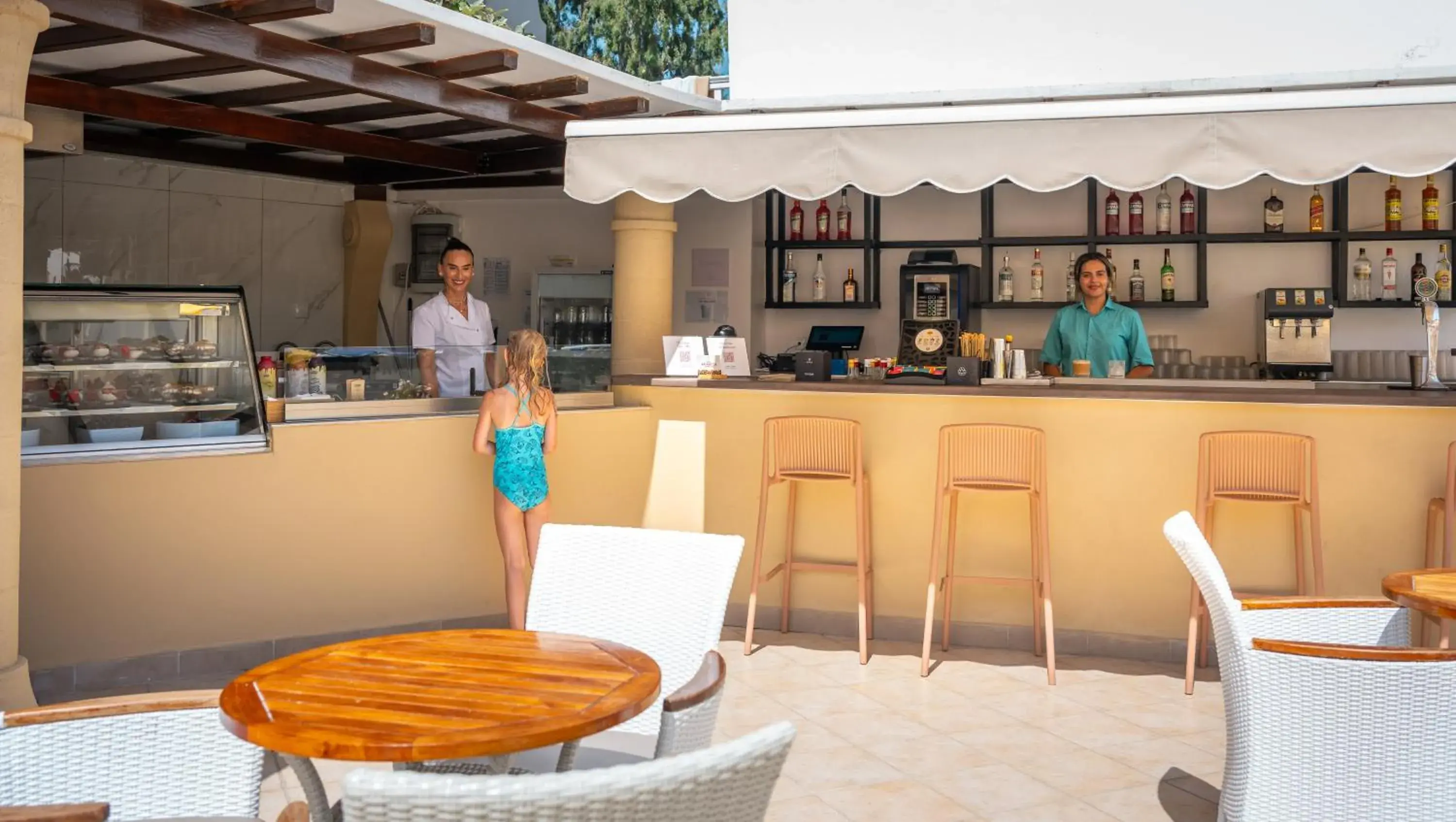 Swimming pool in Mitsis Petit Palais Swimming pool in Mitsis Petit Palais