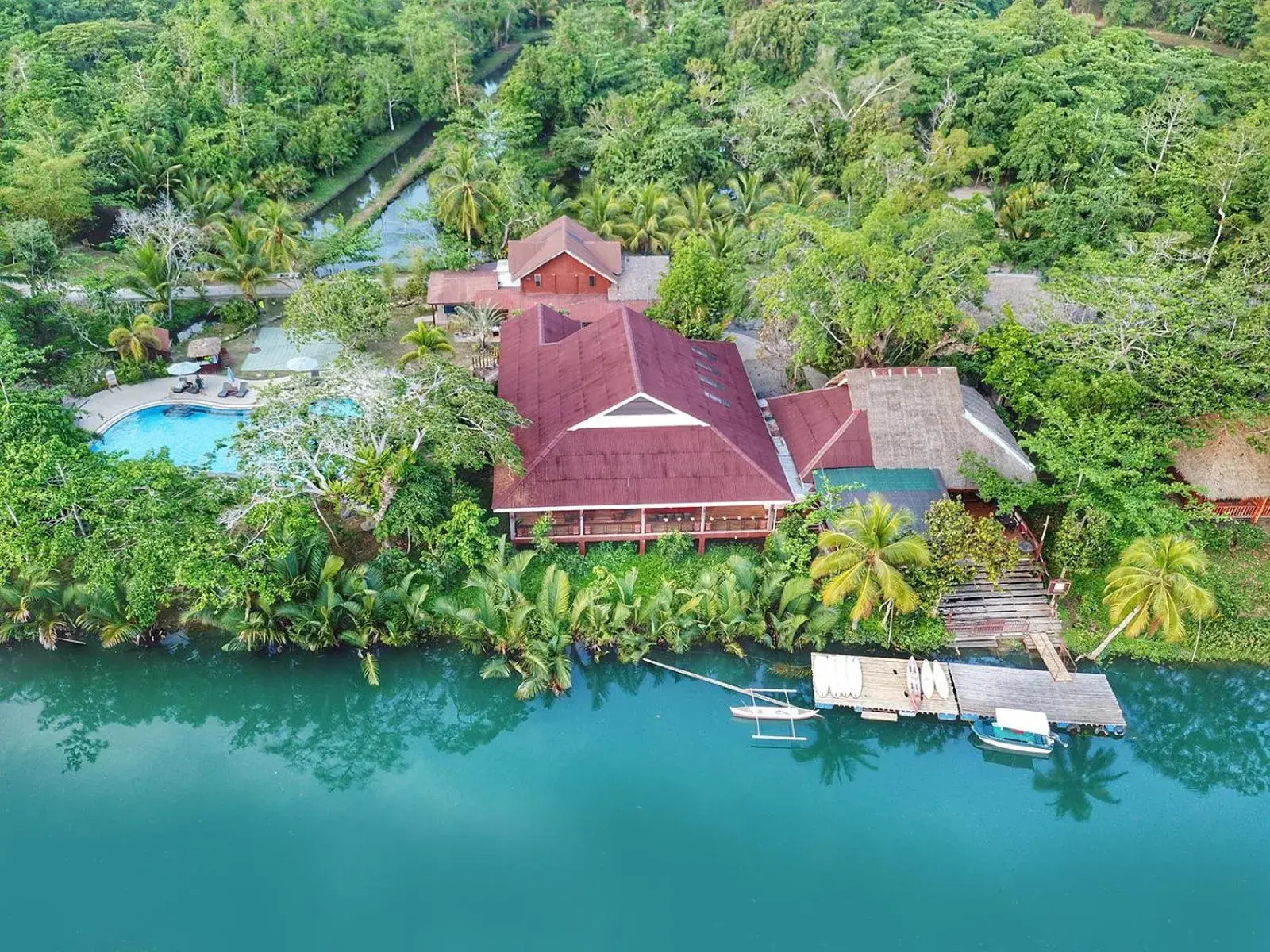 Bird's eye view in Loboc River Resort Bird's eye view in Loboc River Resort