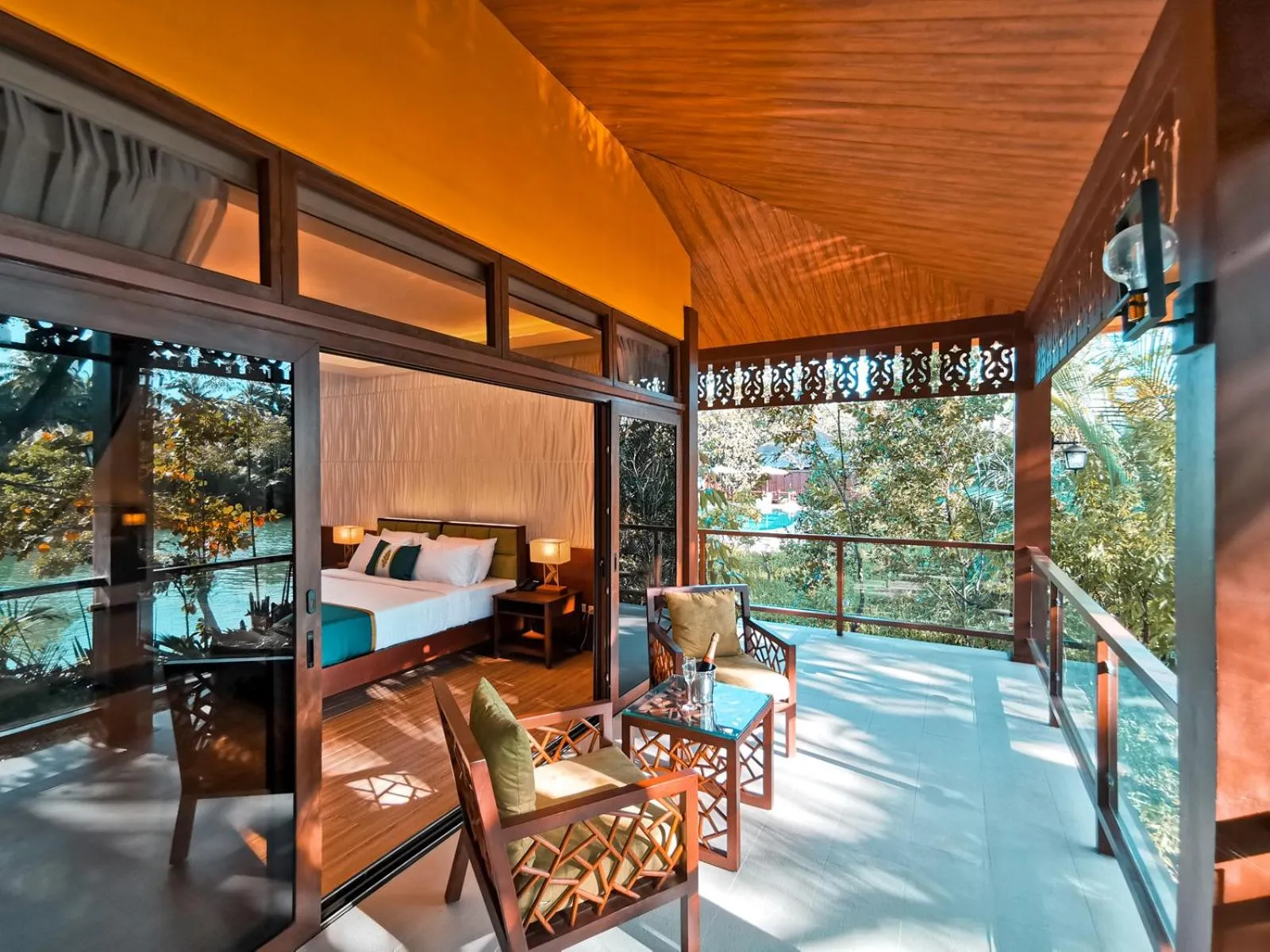 Balcony/Terrace in Loboc River Resort