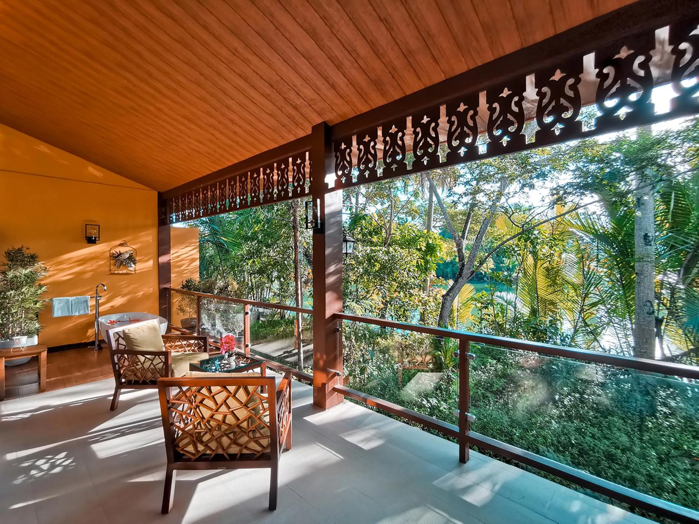 Balcony/Terrace in Loboc River Resort