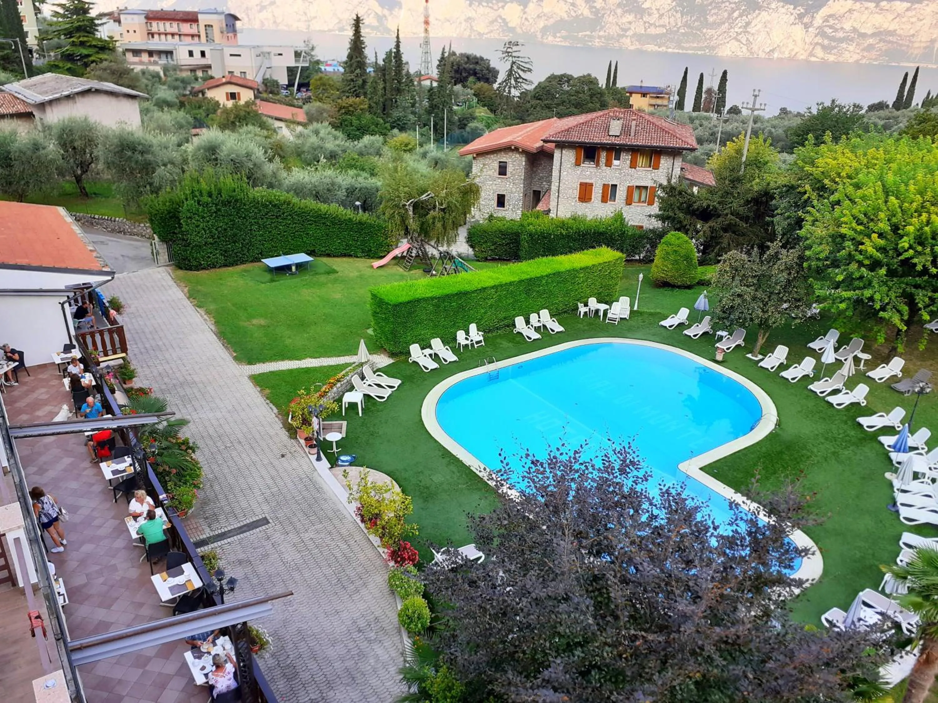 Pool view in Park Hotel Val Di Monte ***S