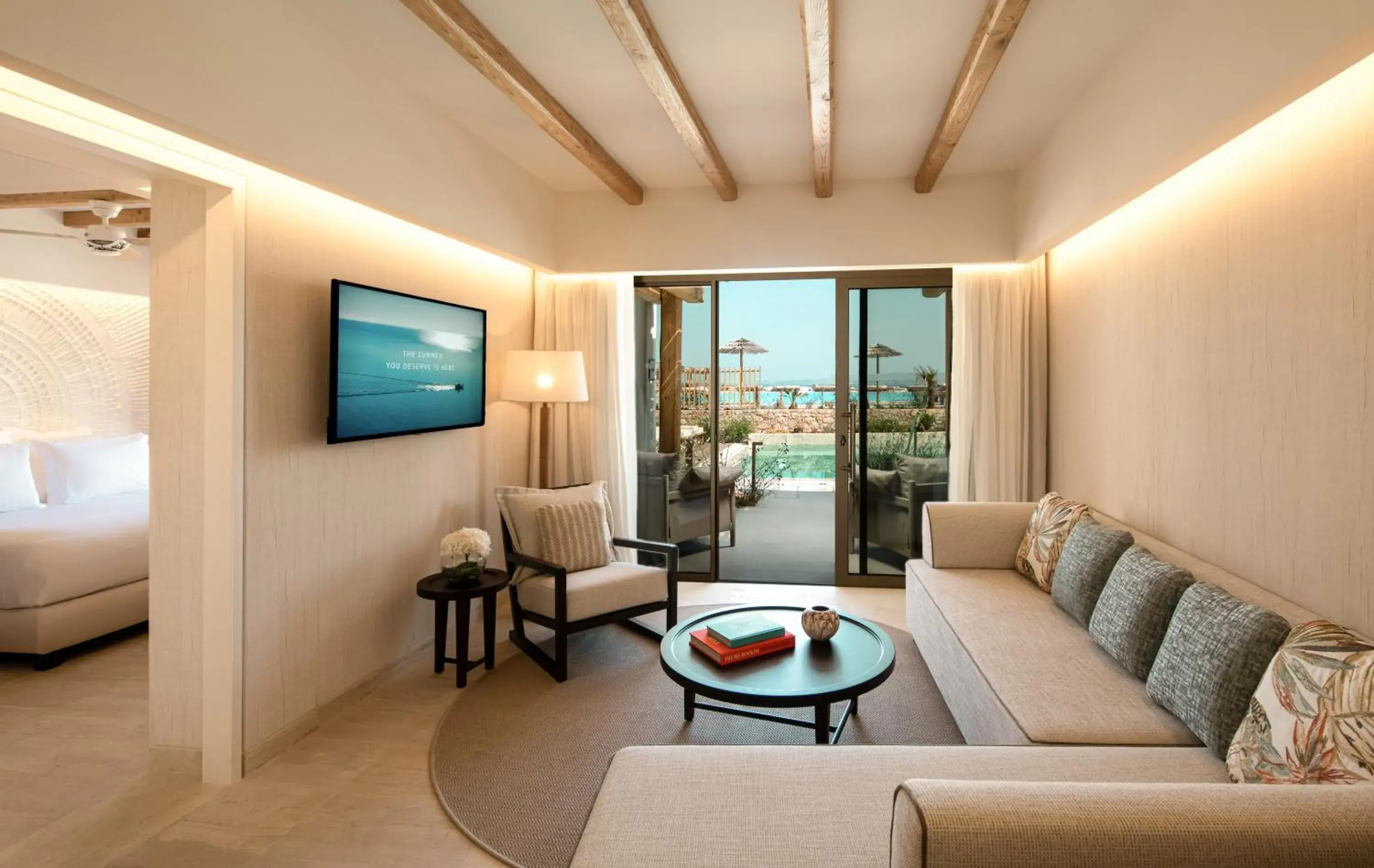 Living room in Mitsis Rinela Living room in Mitsis Rinela