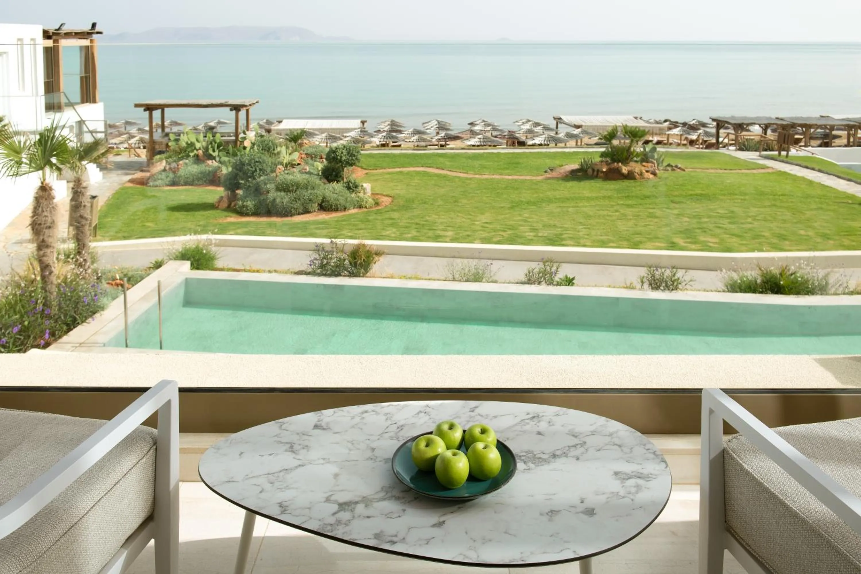 Pool view in Mitsis Selection Rinela