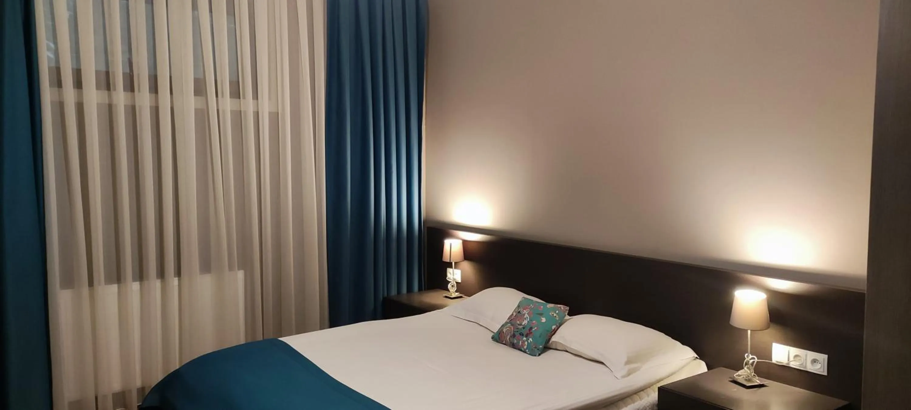 Bed in Boho Tiflis Hotel