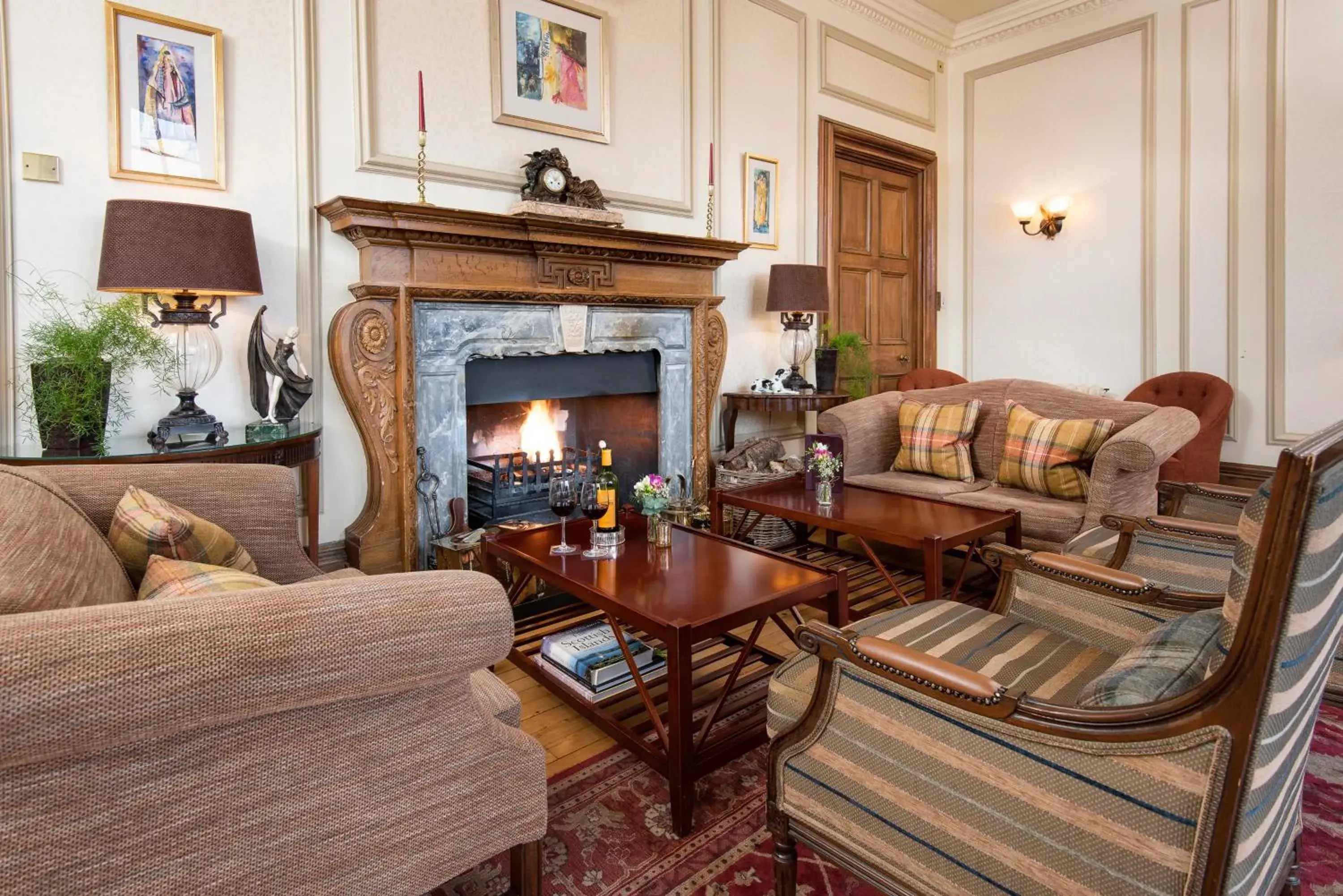 Lounge or bar in Cringletie House Lounge or bar in Cringletie House