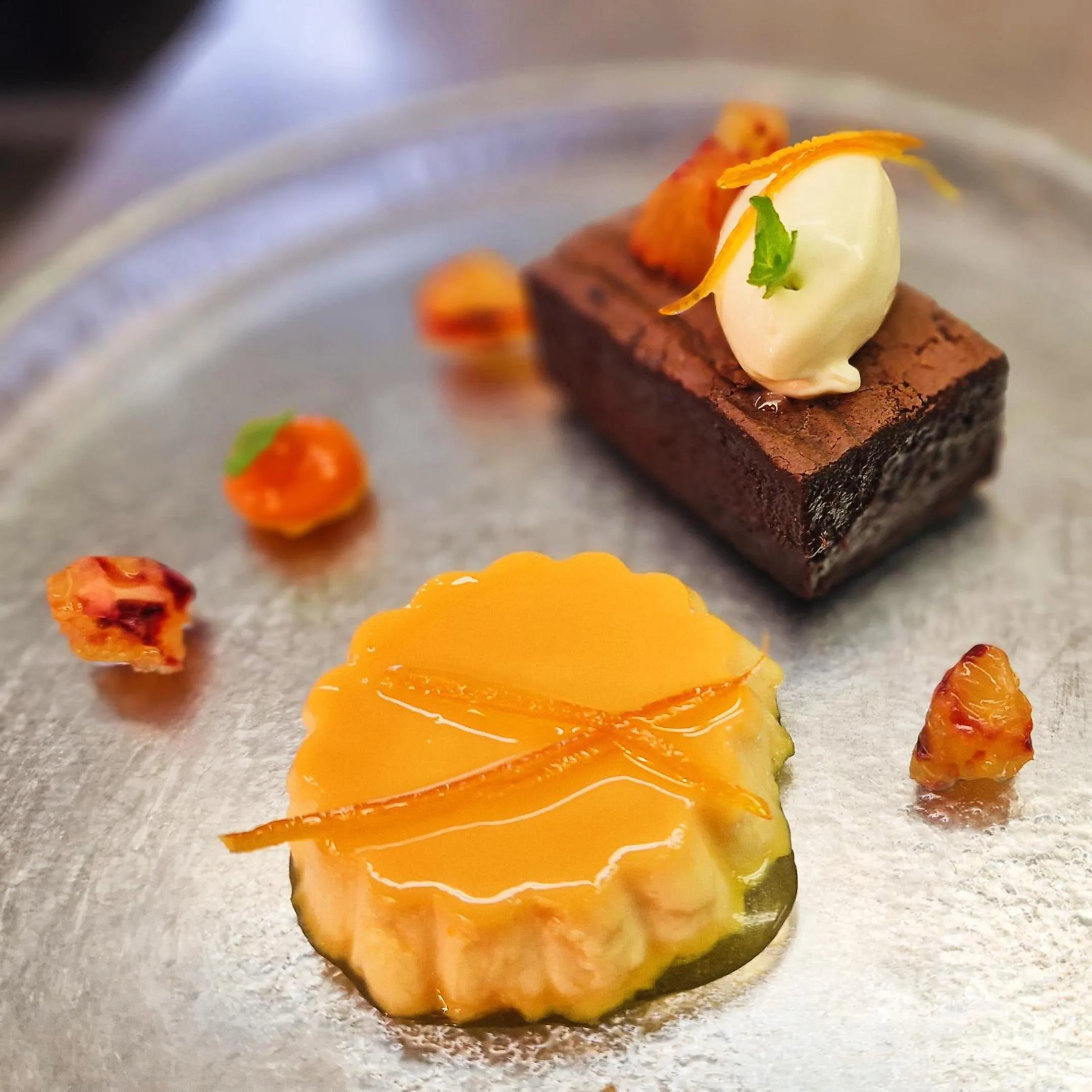 Food close-up in Cringletie House