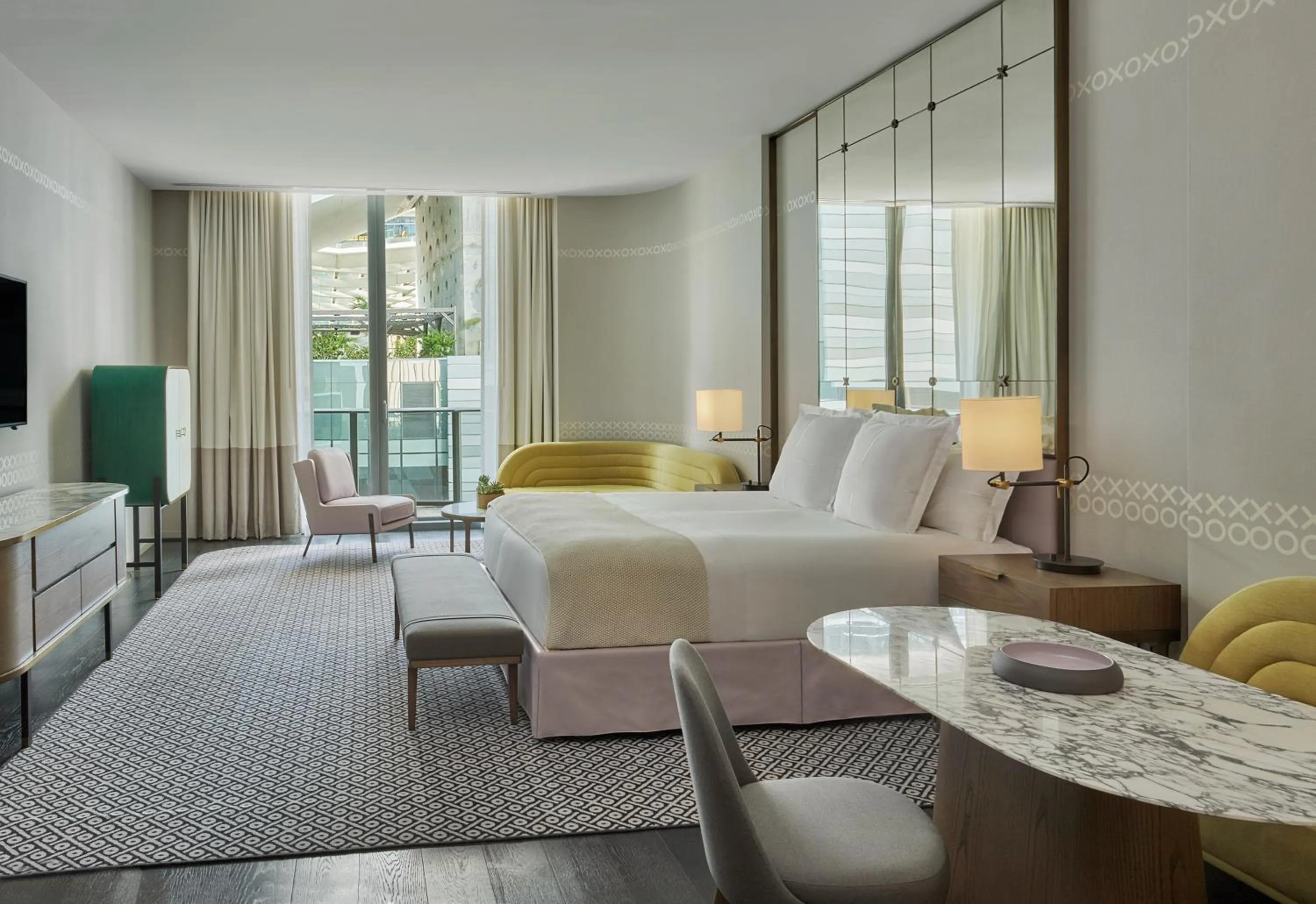 Bed in SLS LUX Brickell