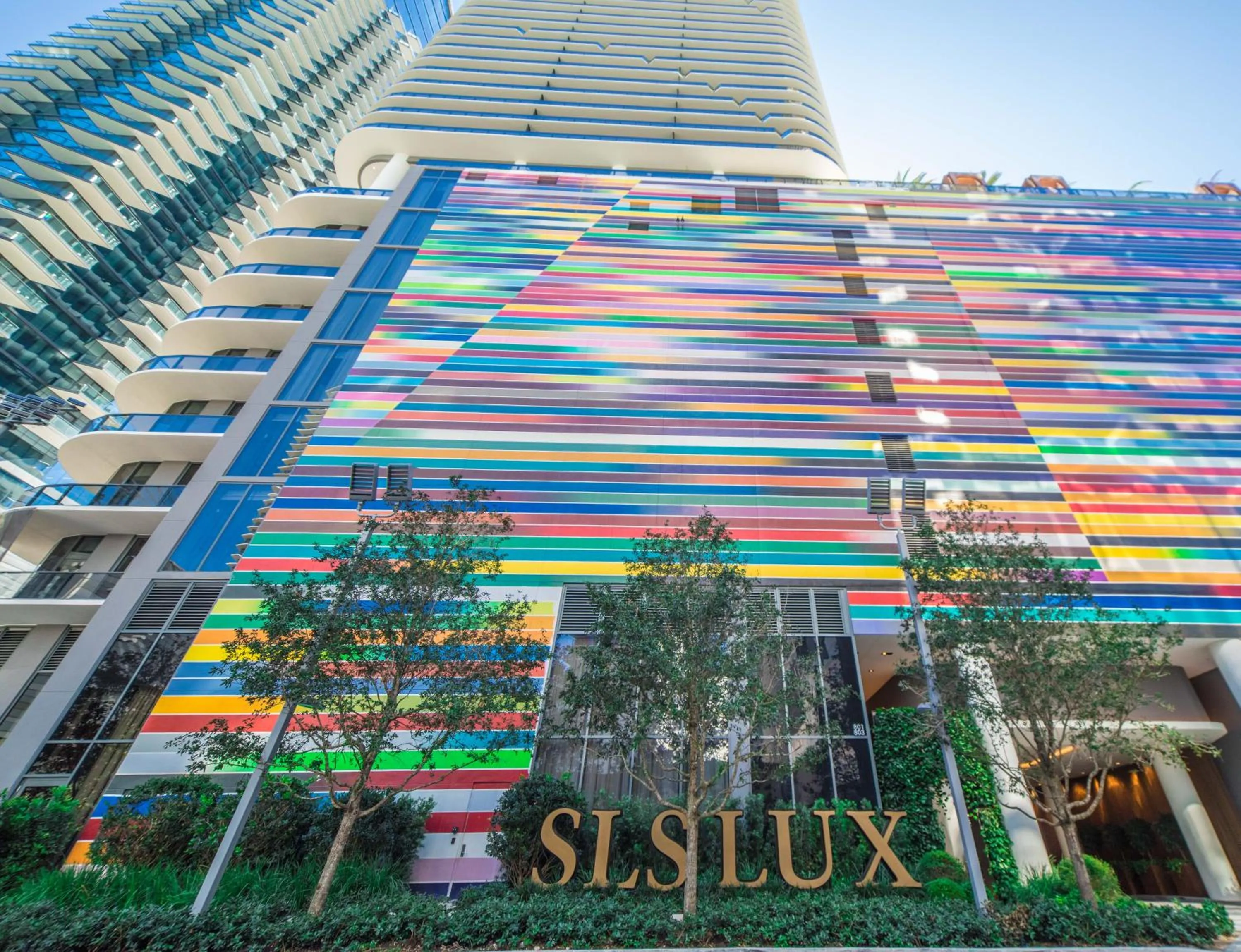 Facade/entrance in SLS LUX Brickell