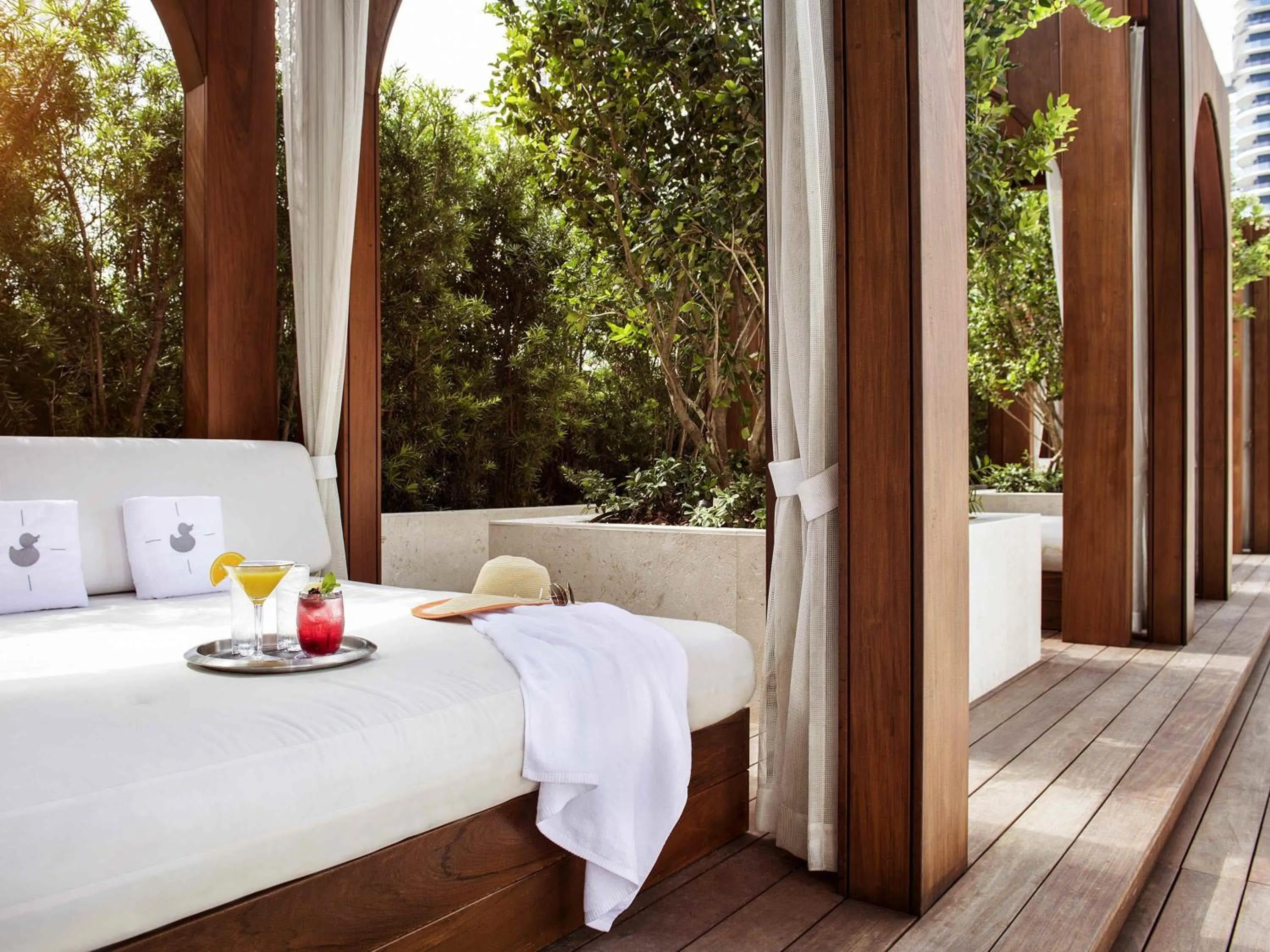 Pool view in SLS LUX Brickell