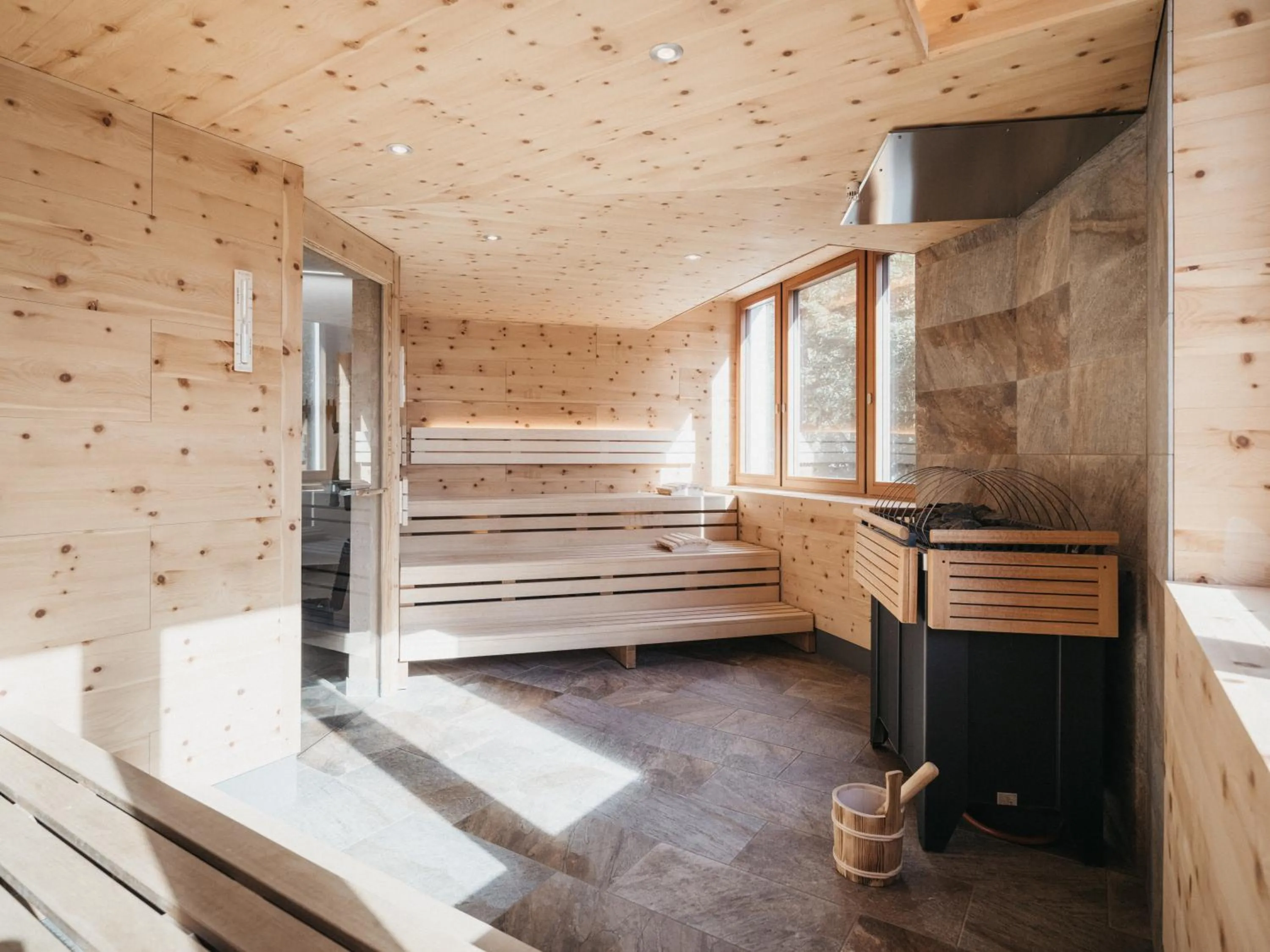 Sauna in Biohotel Rupertus