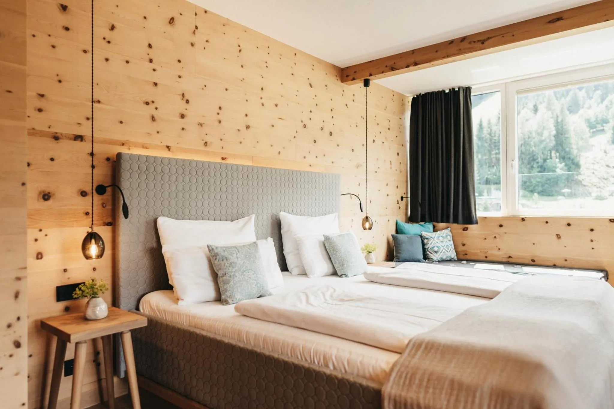 Bed in Biohotel Rupertus