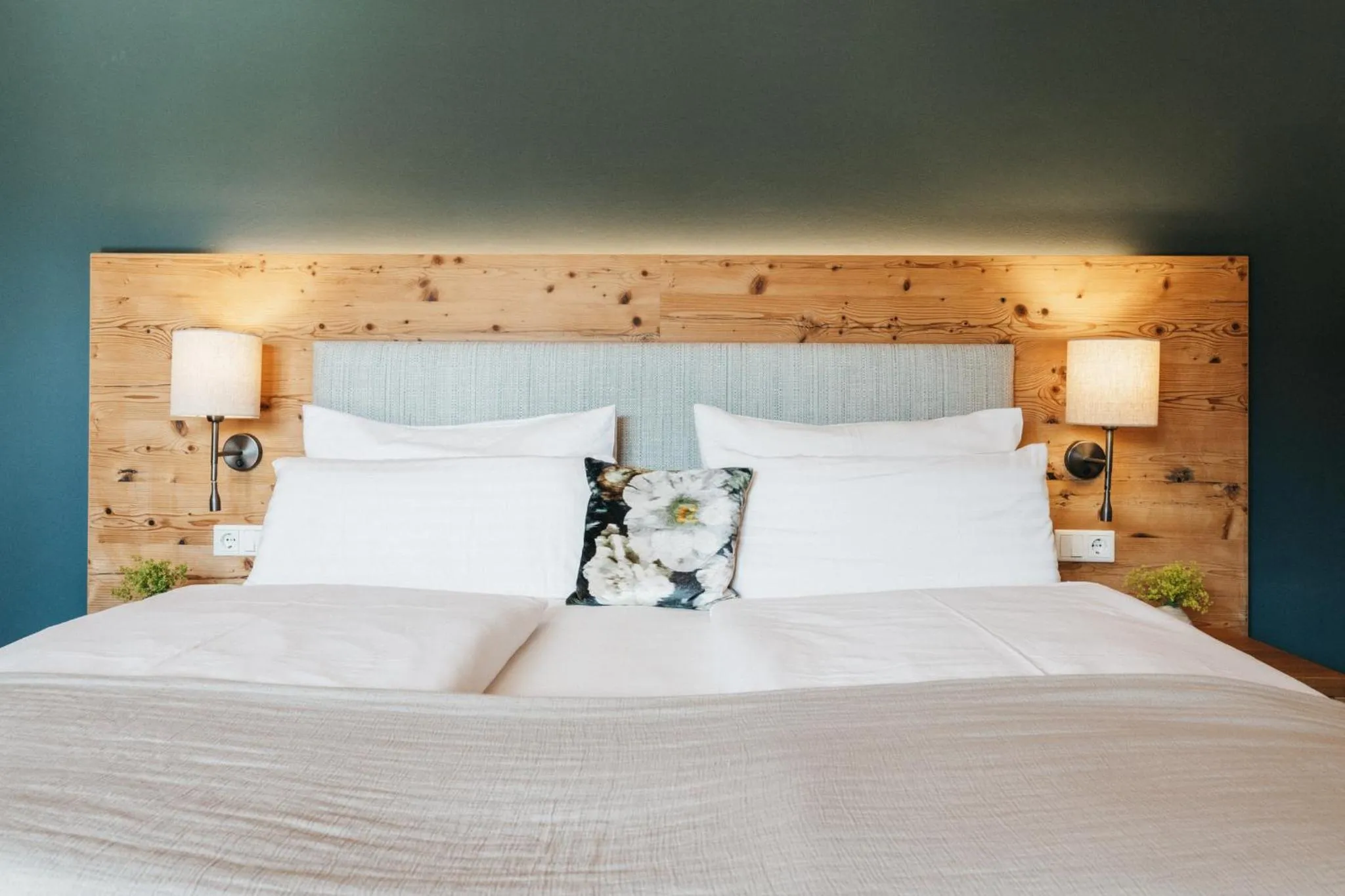 Bed in Biohotel Rupertus