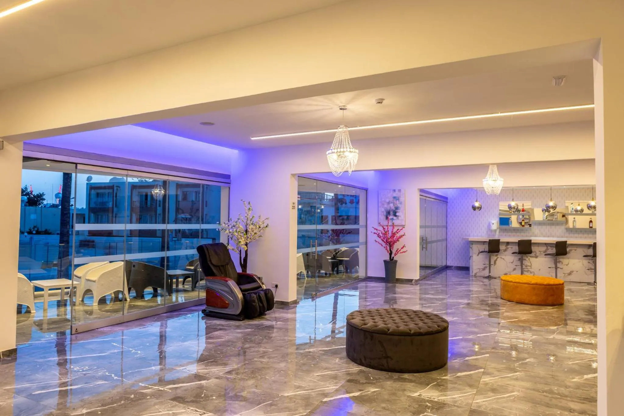 Lobby or reception in Milea Hotel