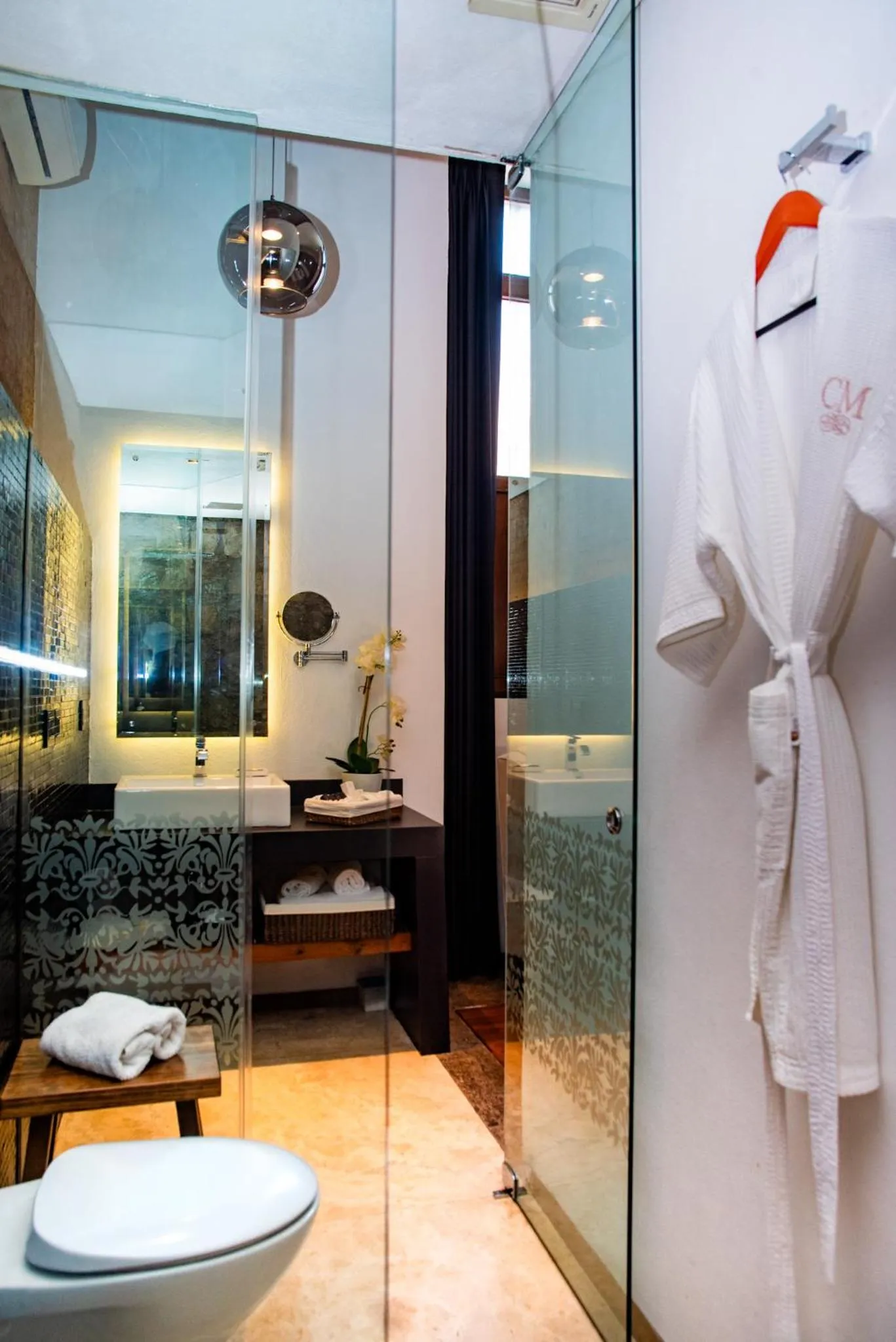 Toilet in Hotel Boutique Casa Madero