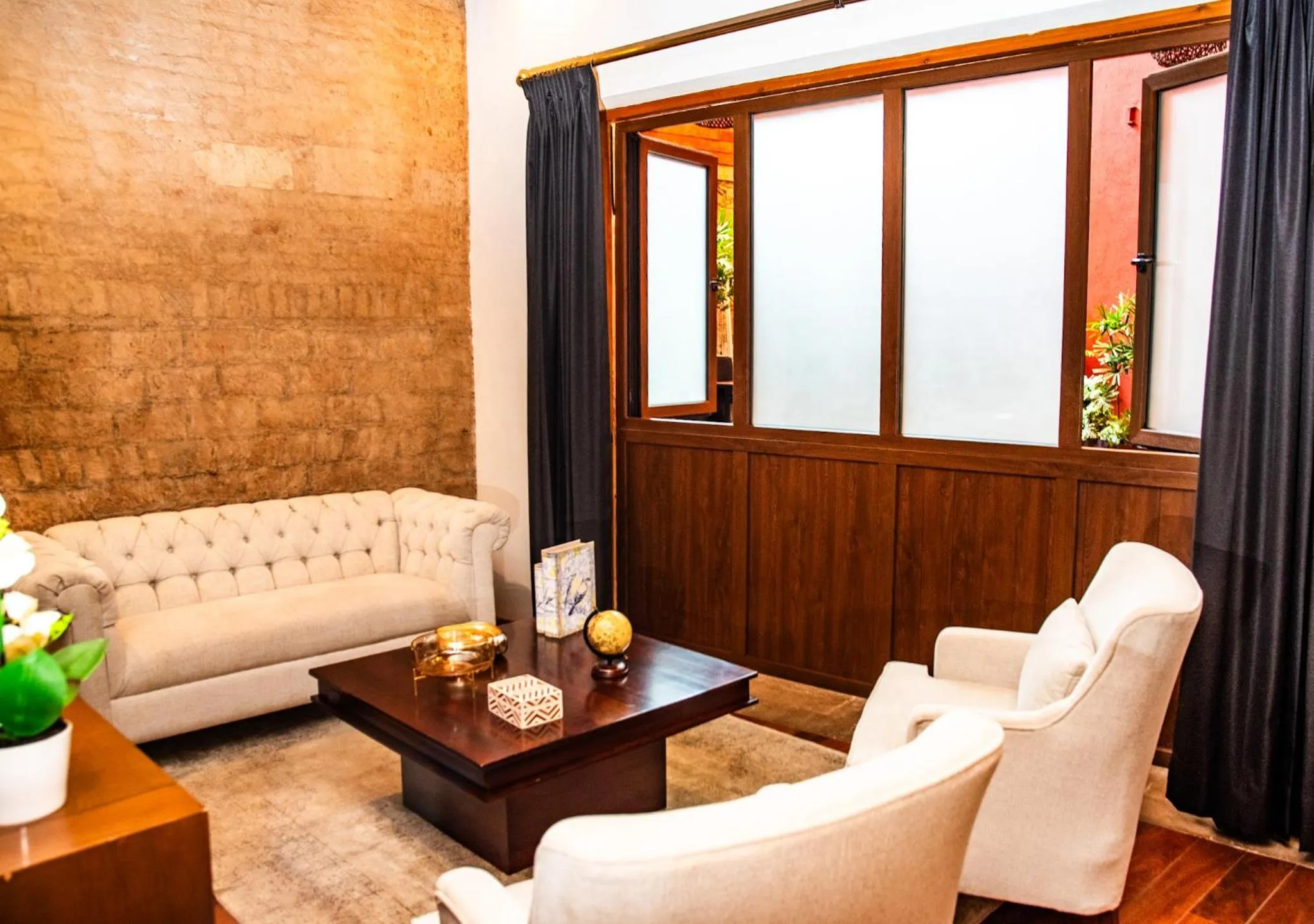 Living room in Hotel Boutique Casa Madero