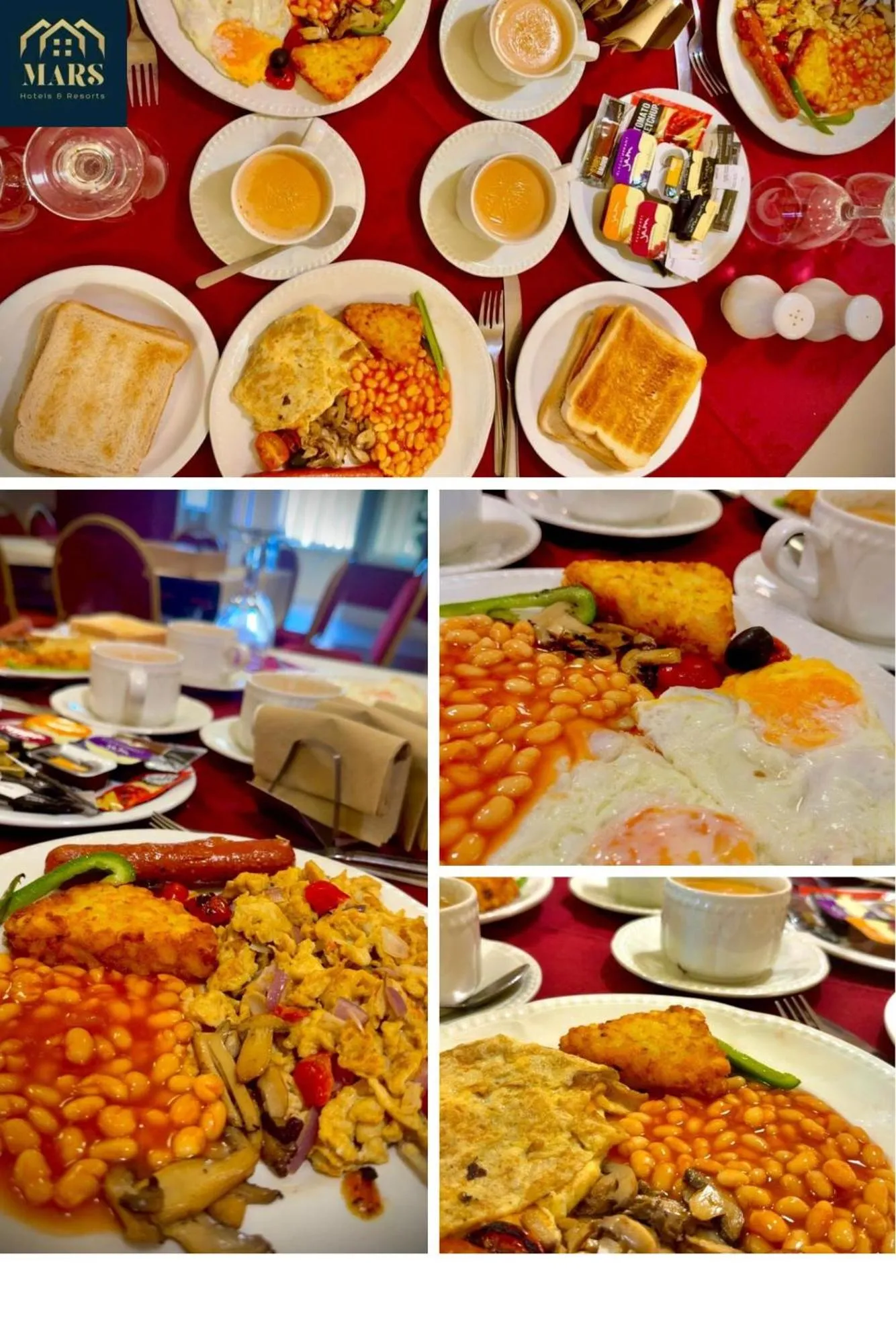 Breakfast in MARS Hotel Seaview Blackpool