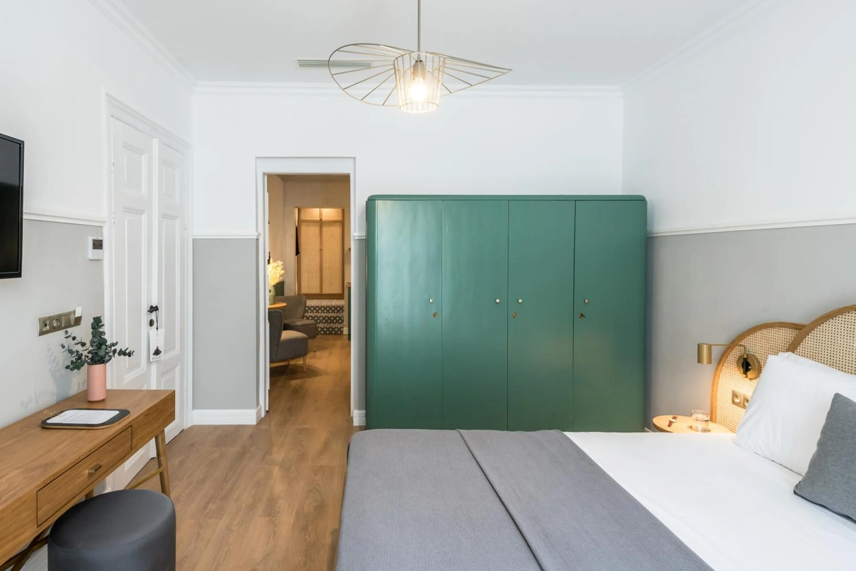 Bed in The Anthemion House