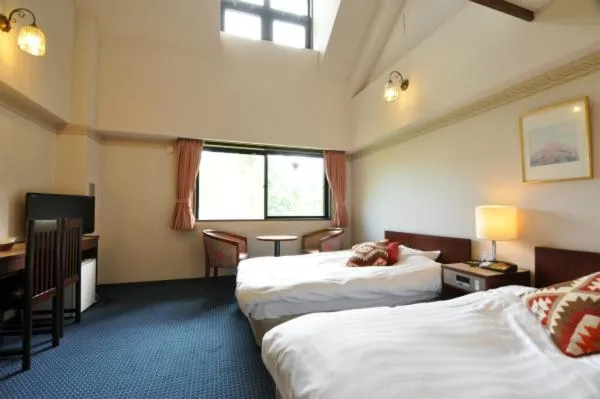 Bed in Hakuba Yamano Hotel